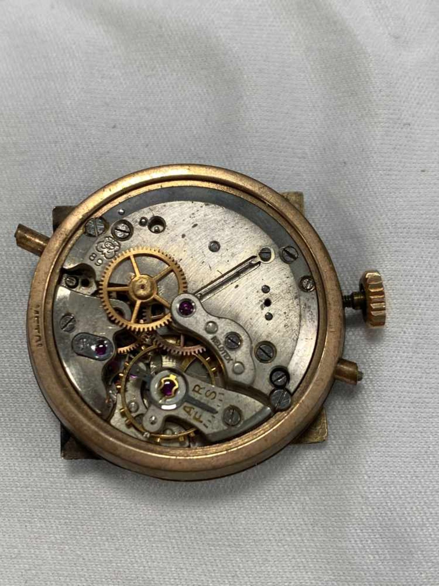 Relotex Vintage Armbanduhr 18K Gold Triple Date Moonphase - Bild 8 aus 8