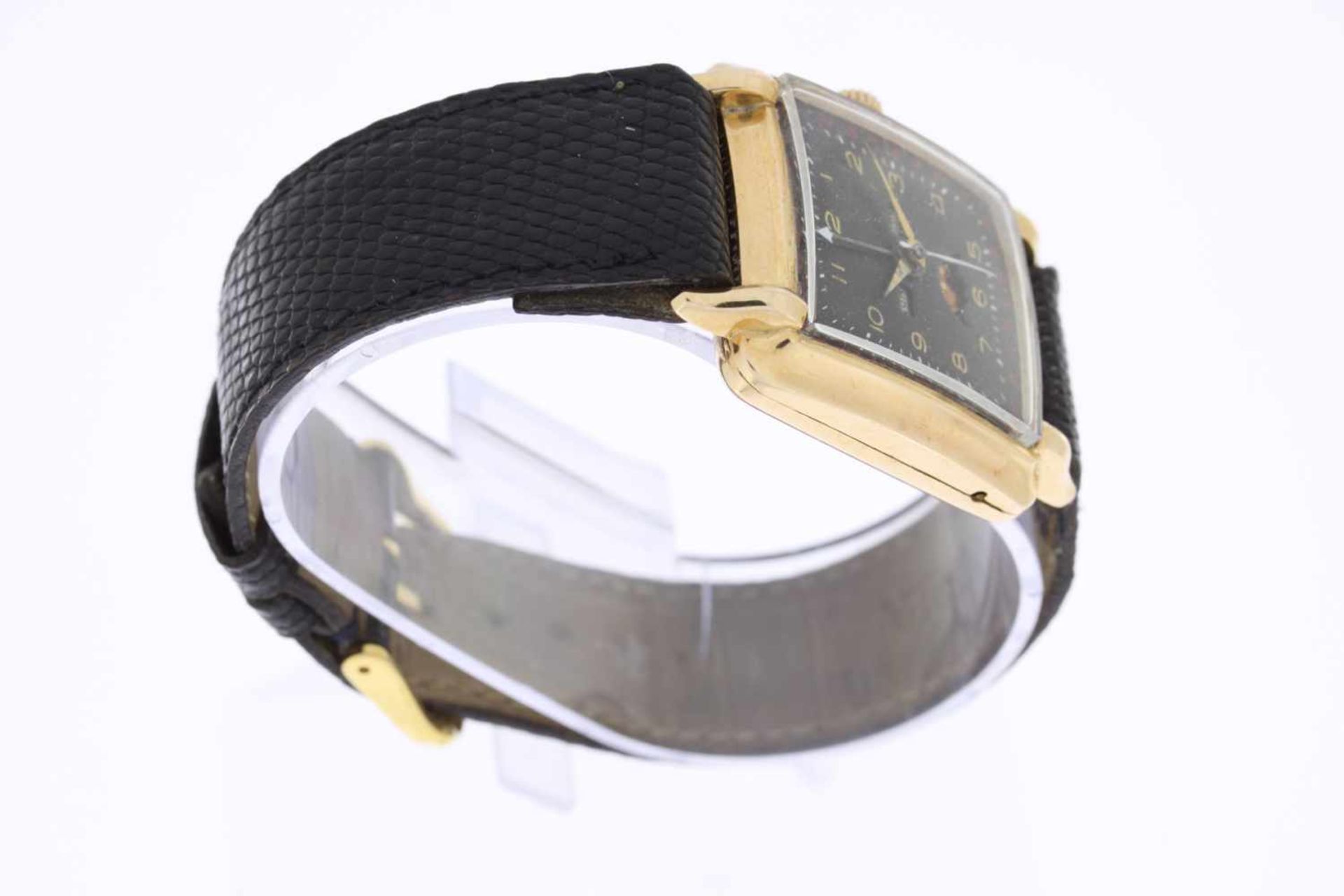 Relotex Vintage Armbanduhr 18K Gold Triple Date Moonphase - Bild 5 aus 8
