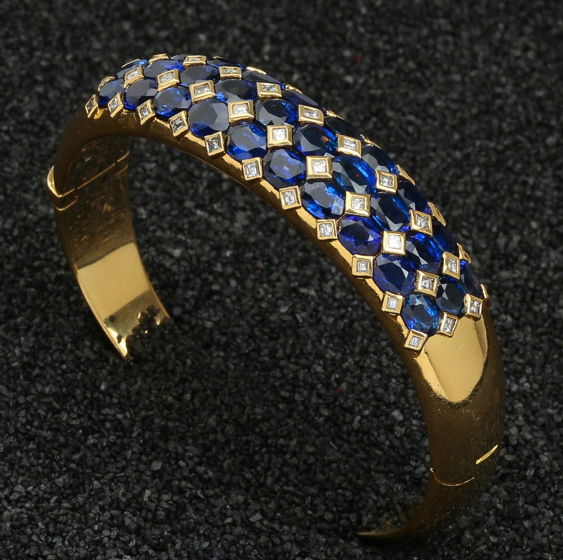 DIAMANT-SAPHIR-BRACELET, DAVID MORRIS - Bild 3 aus 4