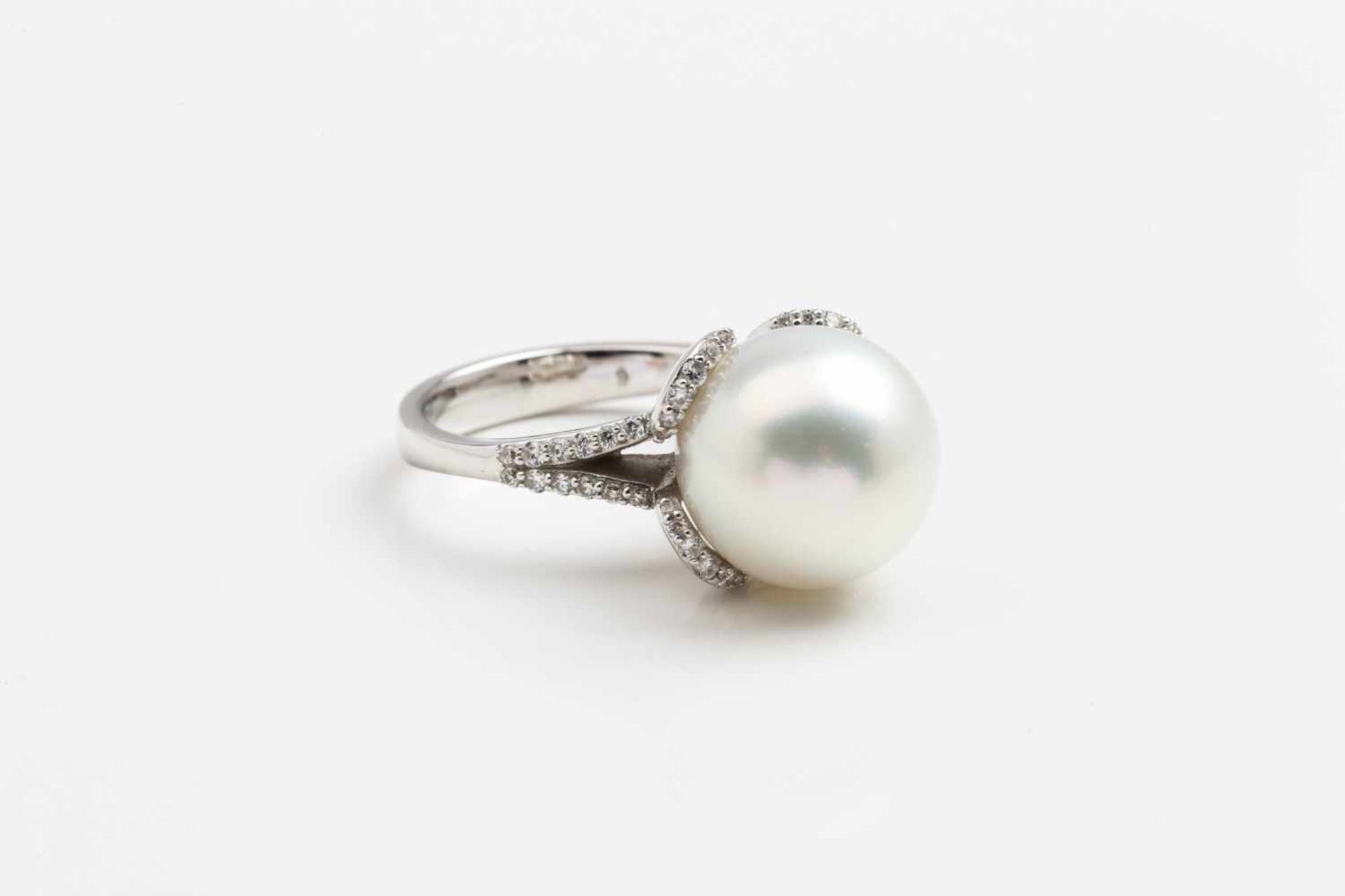 Südsee Perle - Diamant - Ring - Bild 4 aus 7