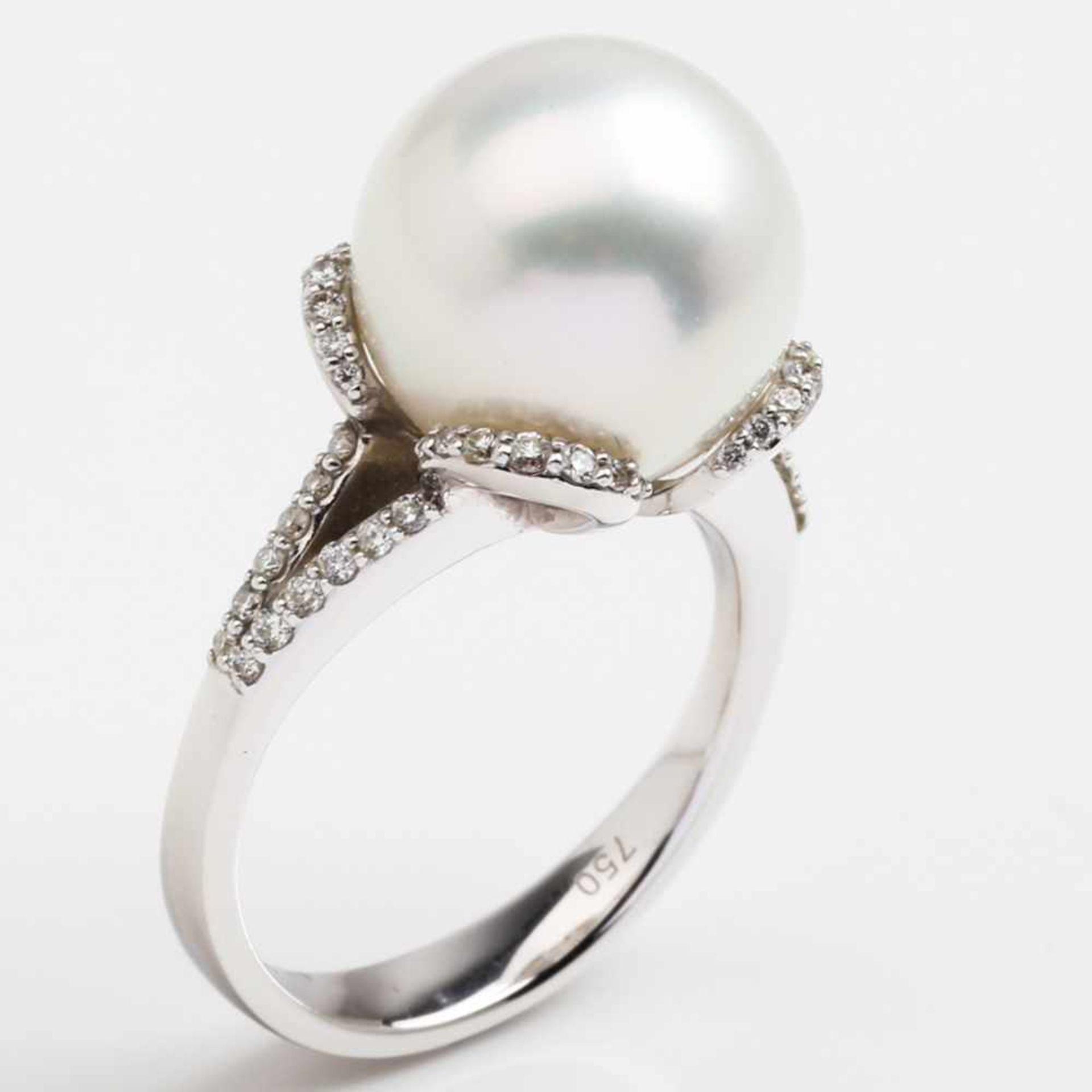 Südsee Perle - Diamant - Ring