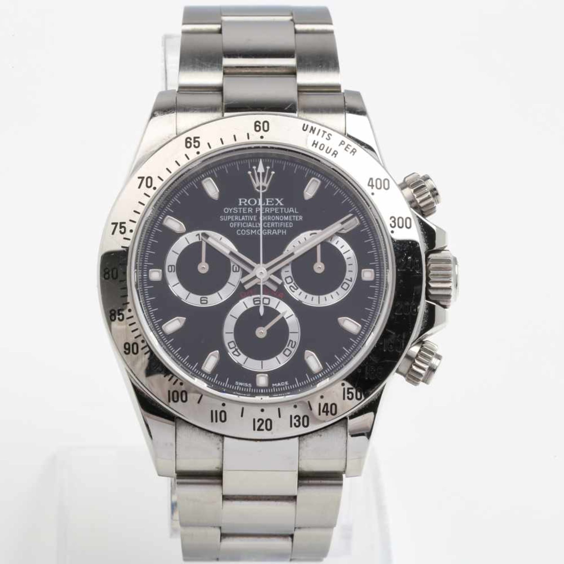 Rolex Daytona schwarzes Ziffernblatt