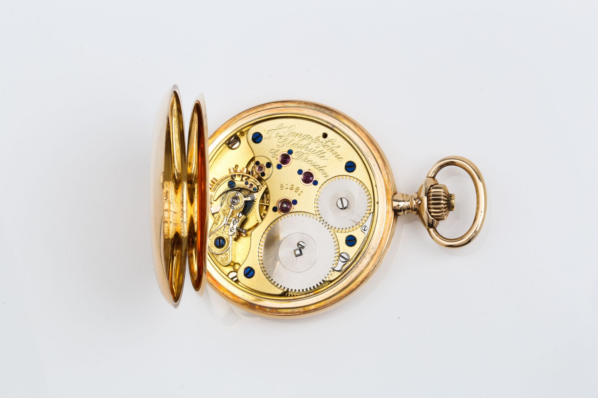 LANGE & SOEHNE POCKET WATCH WITH SIGNET - Bild 5 aus 10