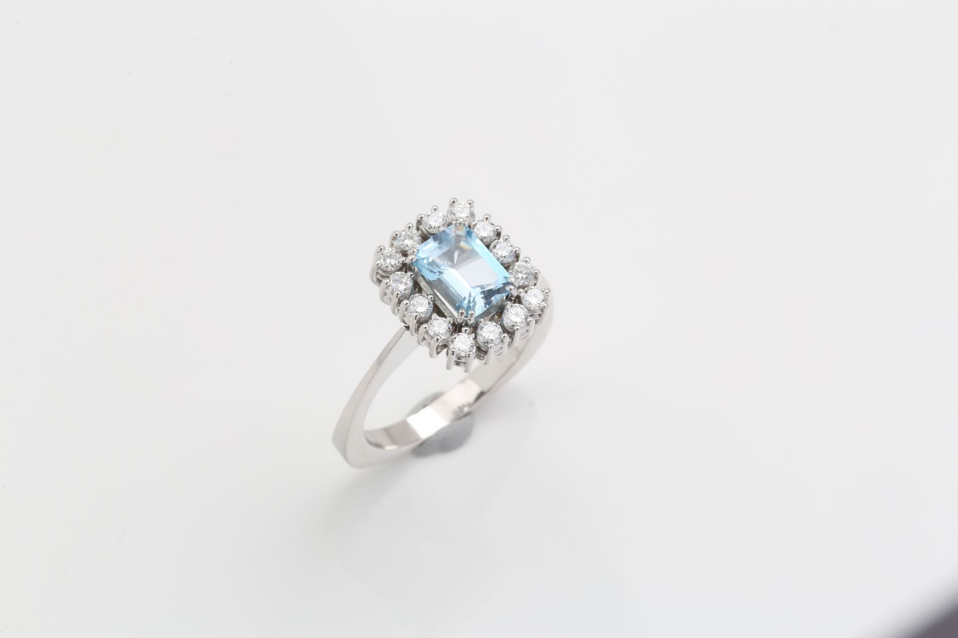 AQUAMARINE - DIAMOND - RING - Bild 7 aus 10