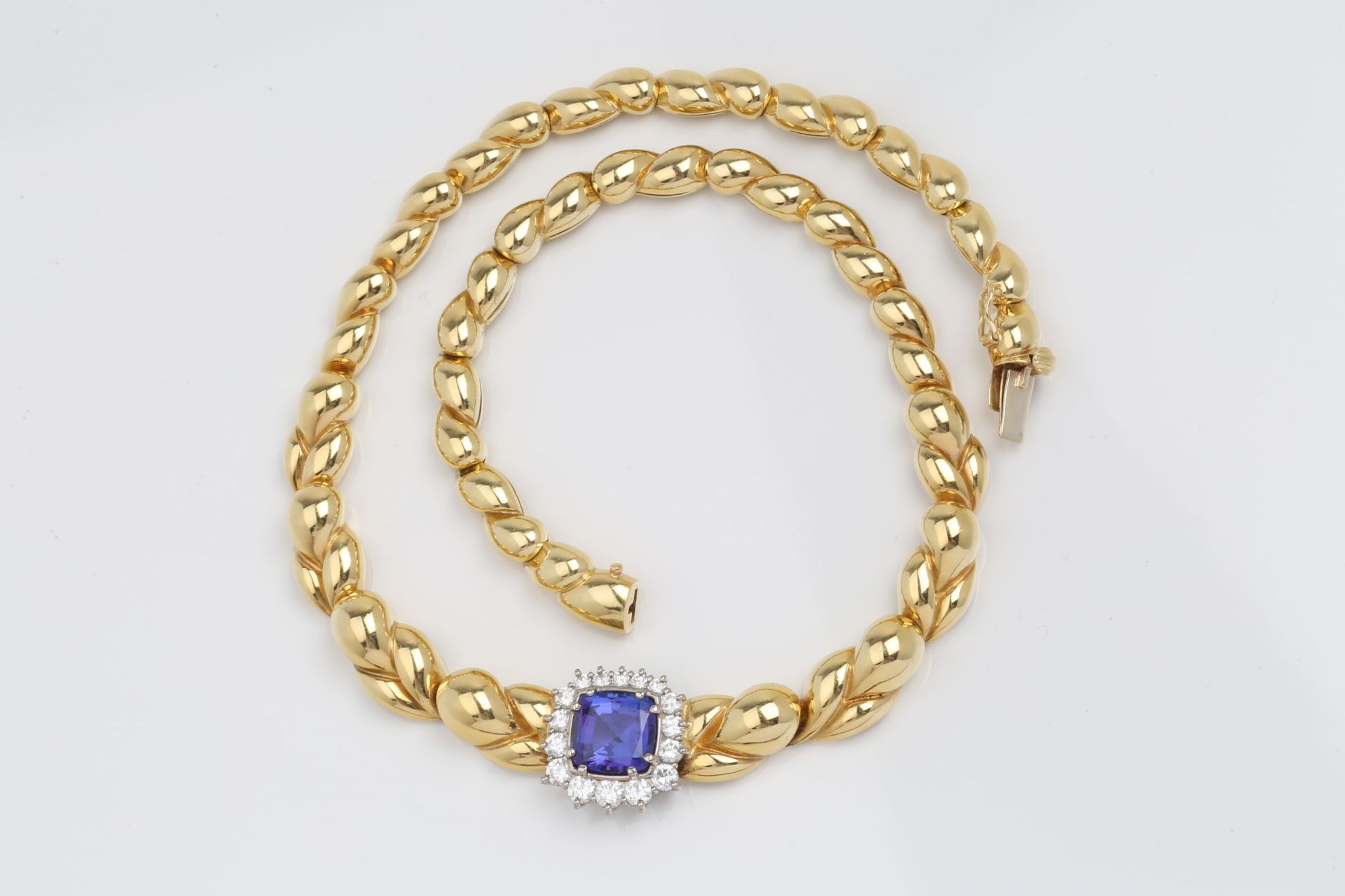 TANZANITE - DIAMOND - NECKLACE - Bild 7 aus 7