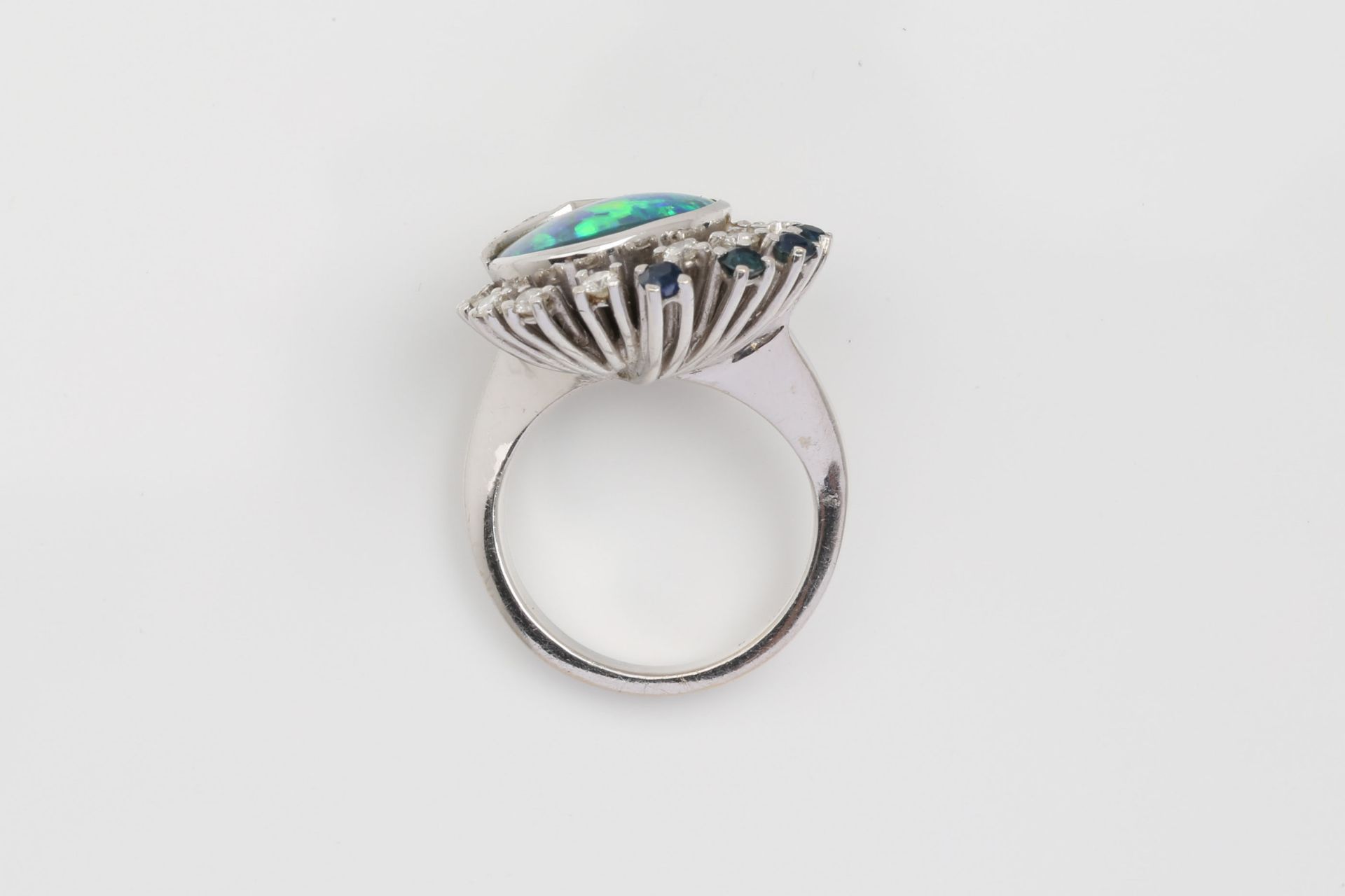 OPAL - SAPPHIRE - DIAMOND - RING - Bild 6 aus 6