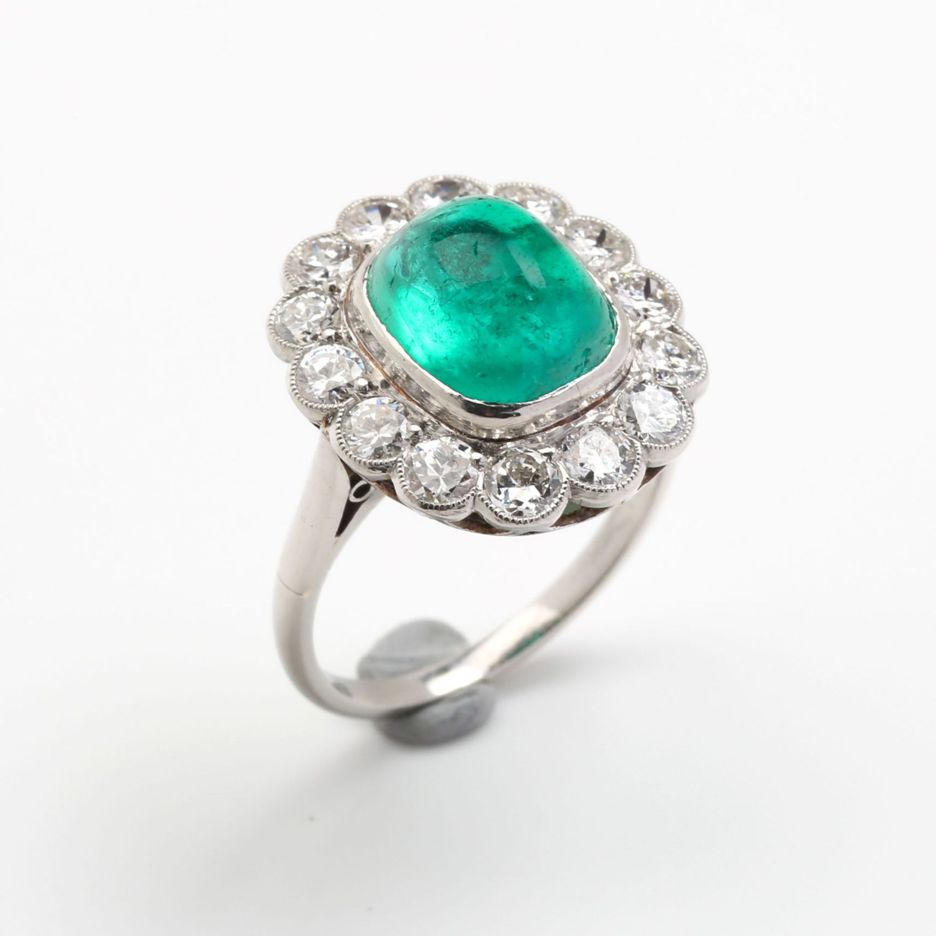 EMERALD - DIAMOND - RING AROUND 1935