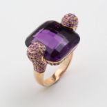 AMETHYST - PINK SAPPHIRE - RING