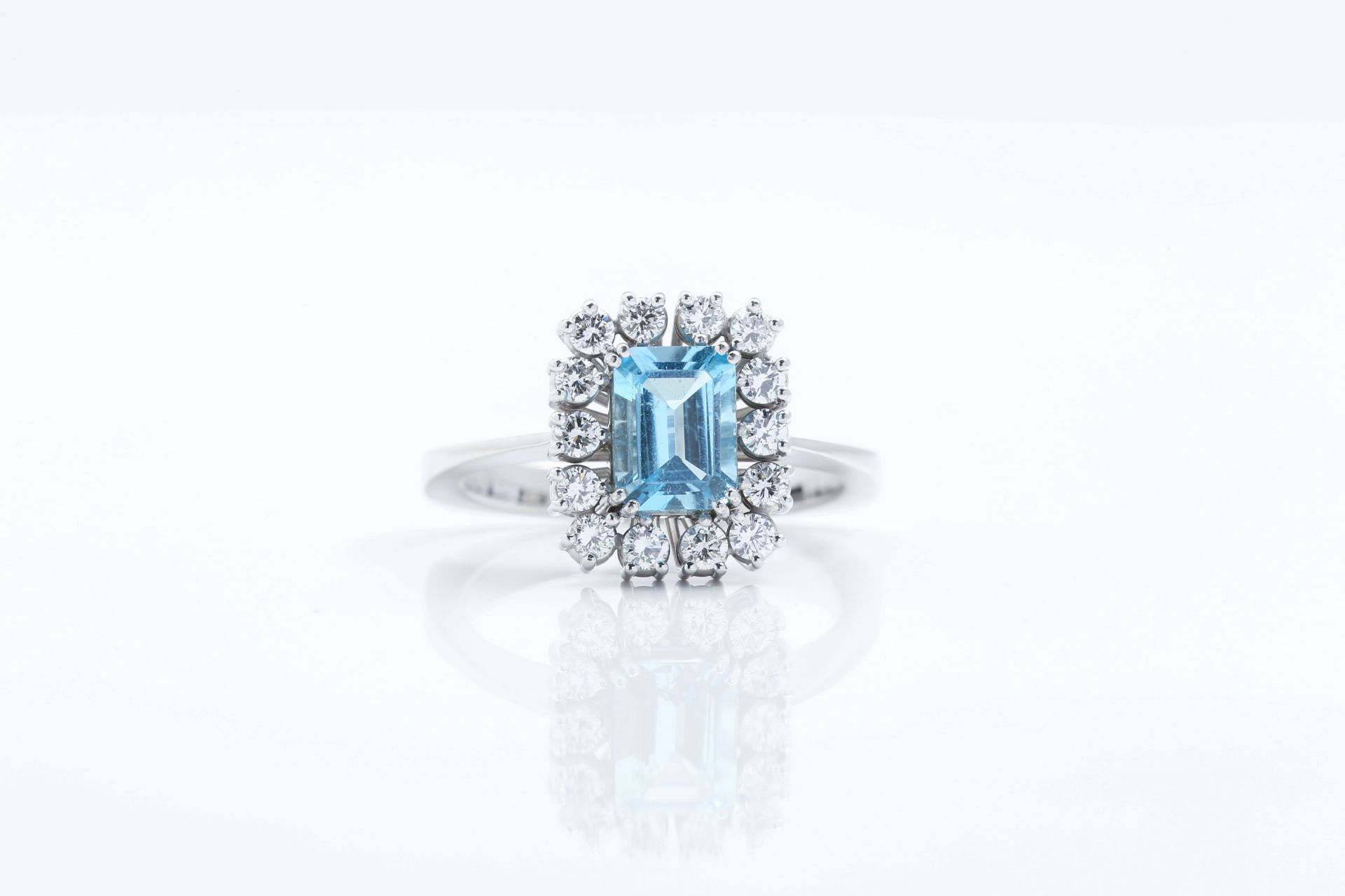 AQUAMARINE - DIAMOND - RING - Bild 3 aus 10