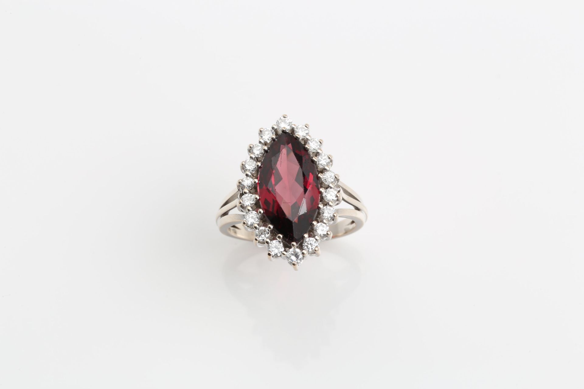 GARNET - DIAMOND - RING - Bild 7 aus 7