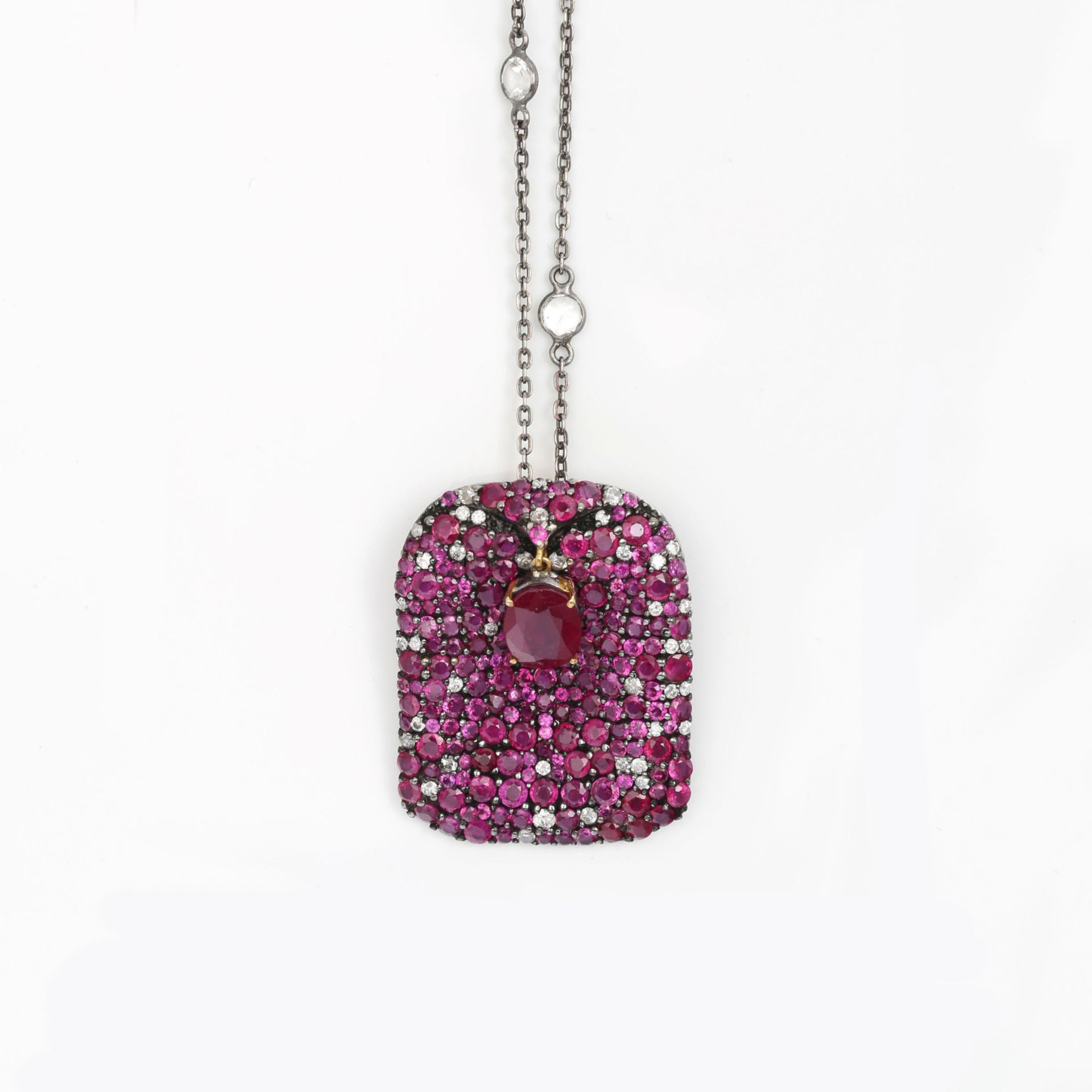 RUBY - DIAMOND - NECKLACE