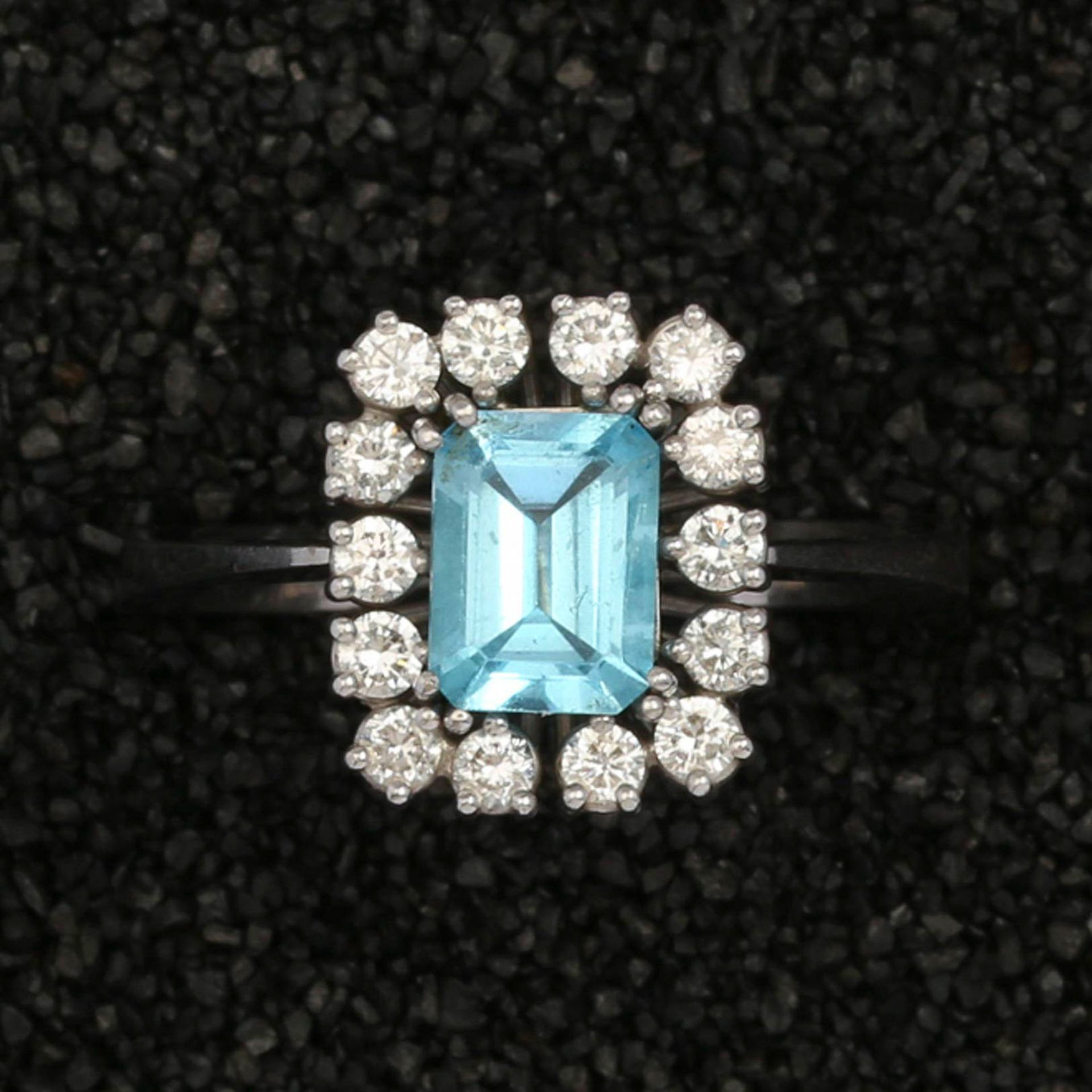 AQUAMARINE - DIAMOND - RING - Bild 8 aus 10