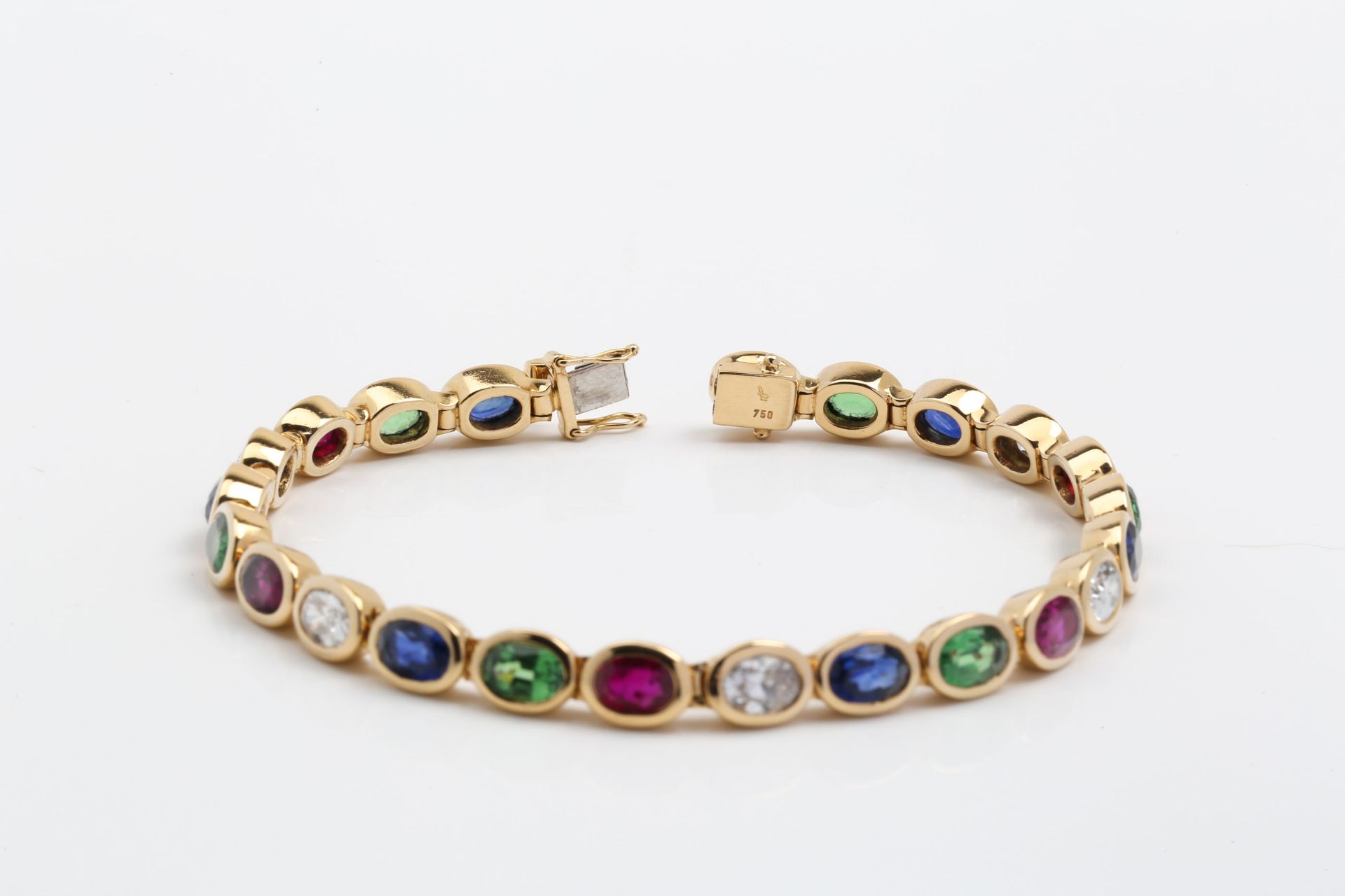 RUBY-SAPPHIRE-TSAVORITE-DIAMOND BRACELET BY THOMAS FRIEDEN - Bild 5 aus 5