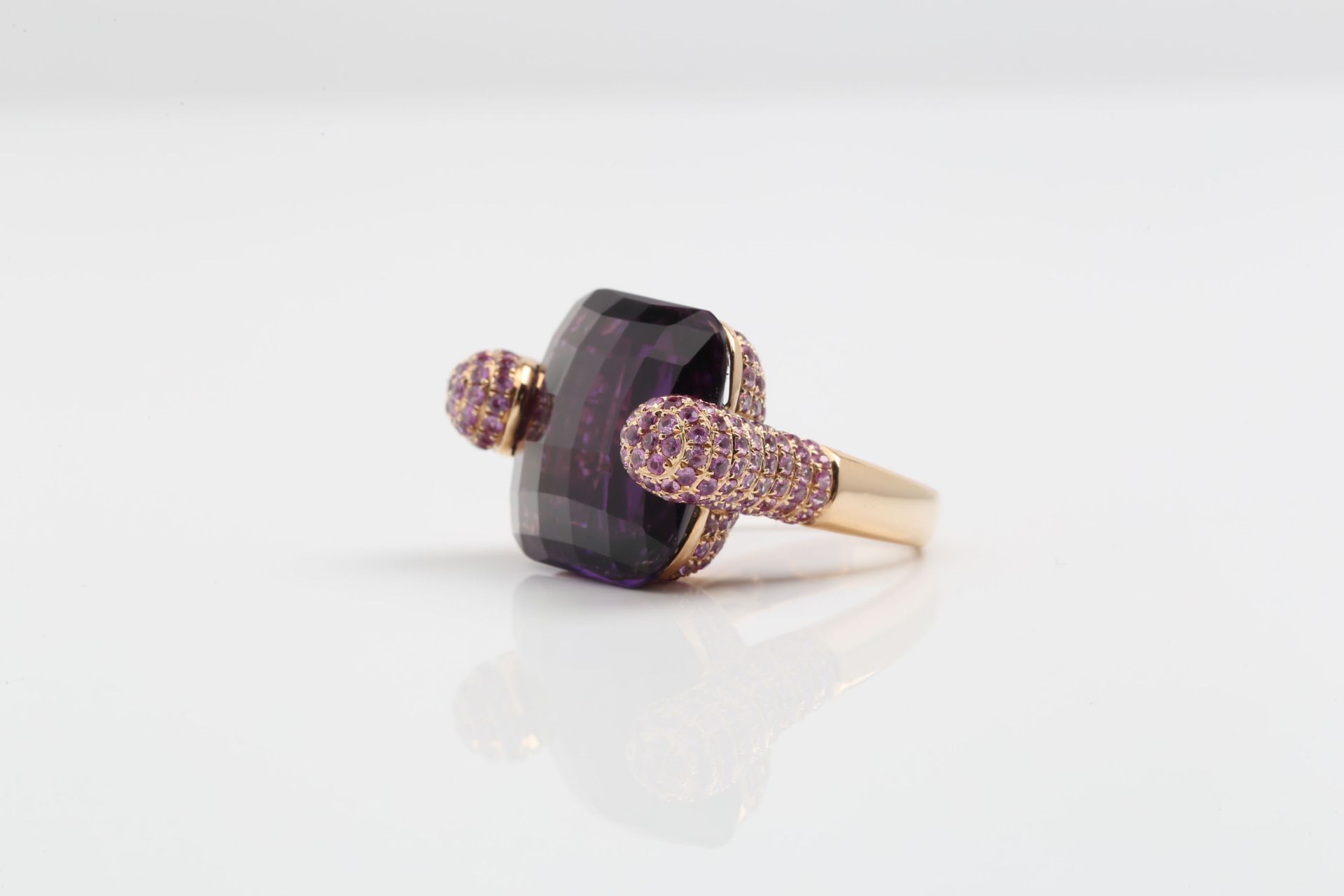 AMETHYST - PINK SAPPHIRE - RING - Image 2 of 8