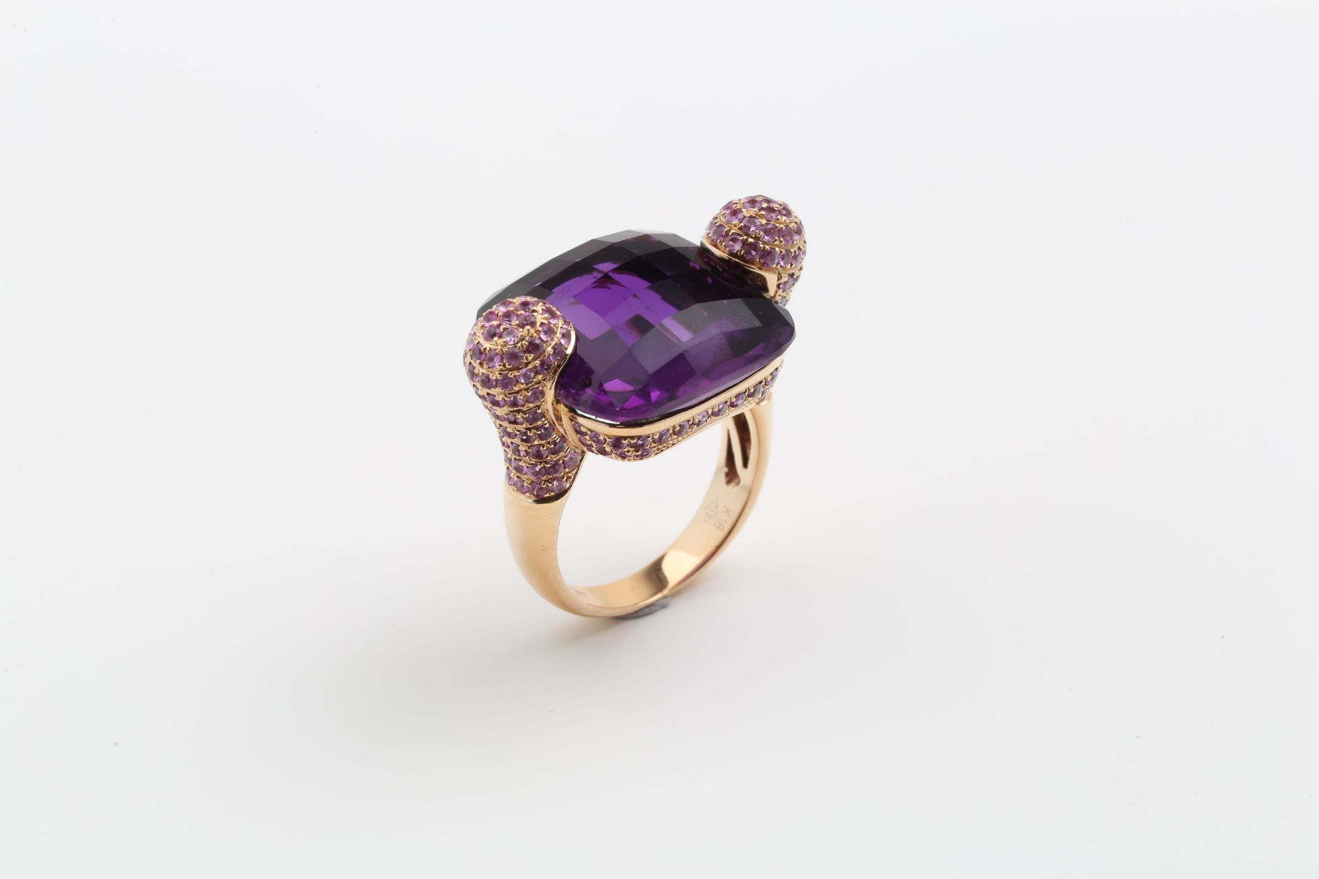 AMETHYST - PINK SAPPHIRE - RING - Image 8 of 8