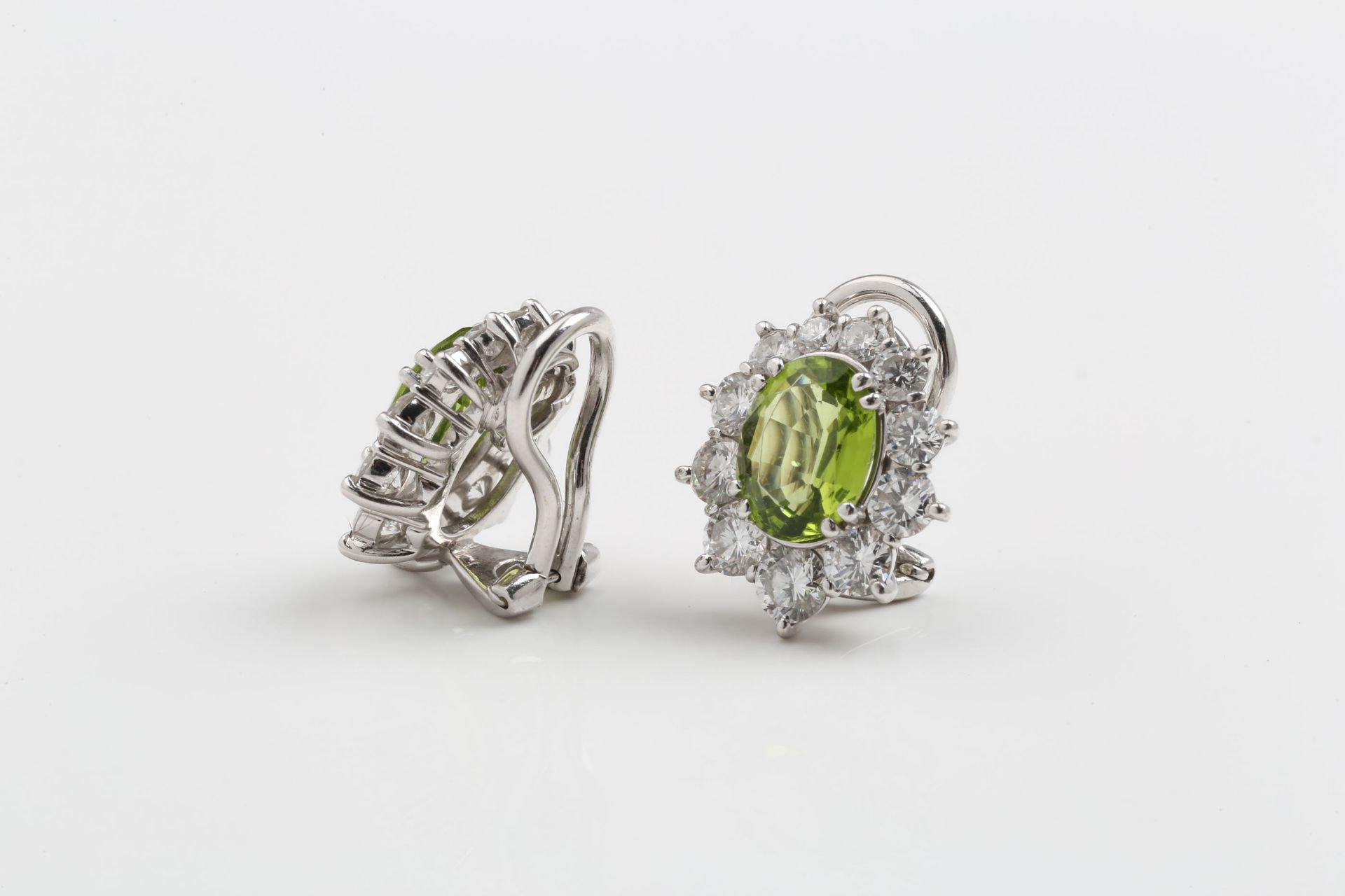 PERIDOT - DIAMOND - EARCLIPS - Bild 4 aus 5