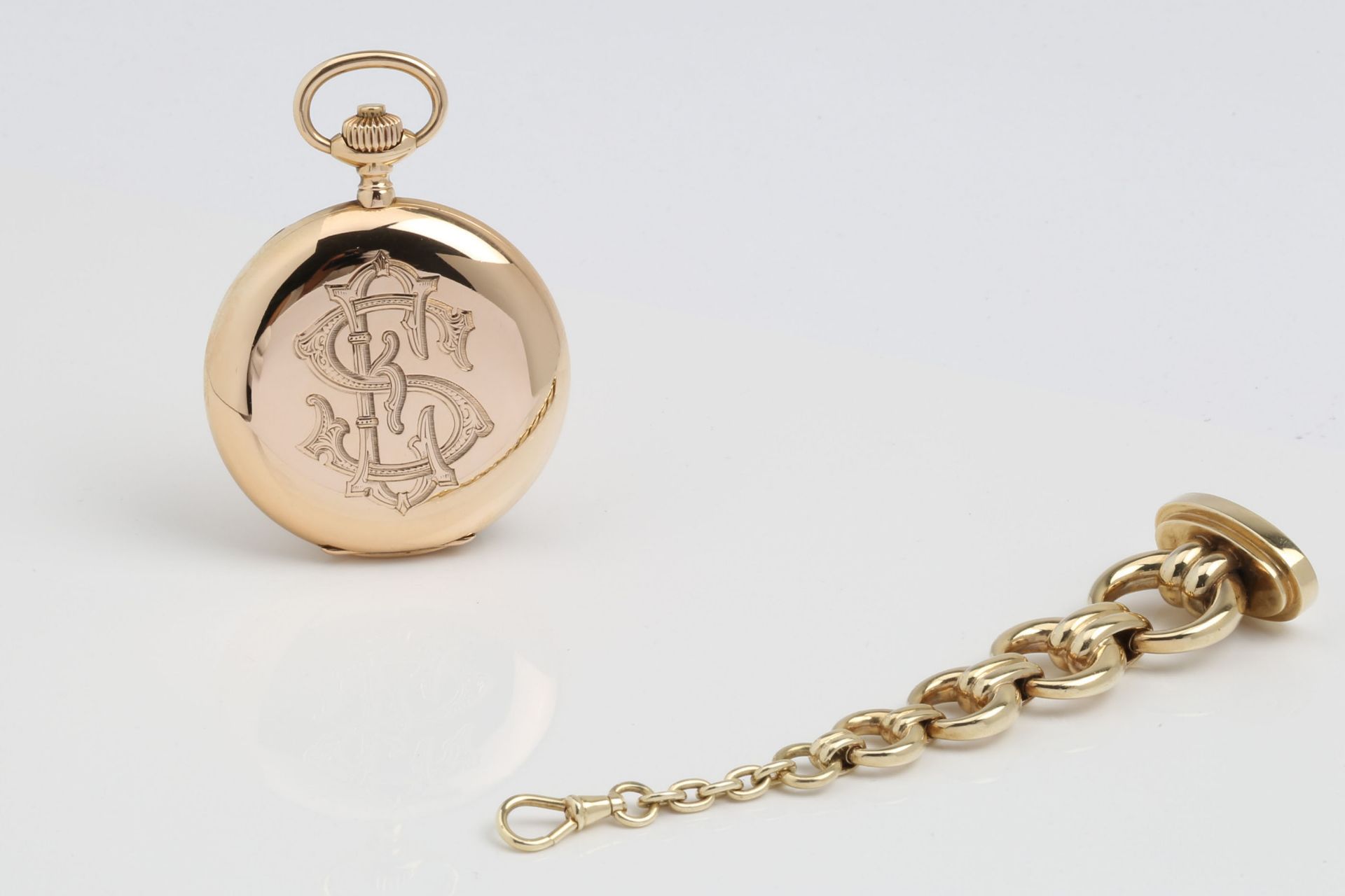 LANGE & SOEHNE POCKET WATCH WITH SIGNET - Bild 3 aus 10