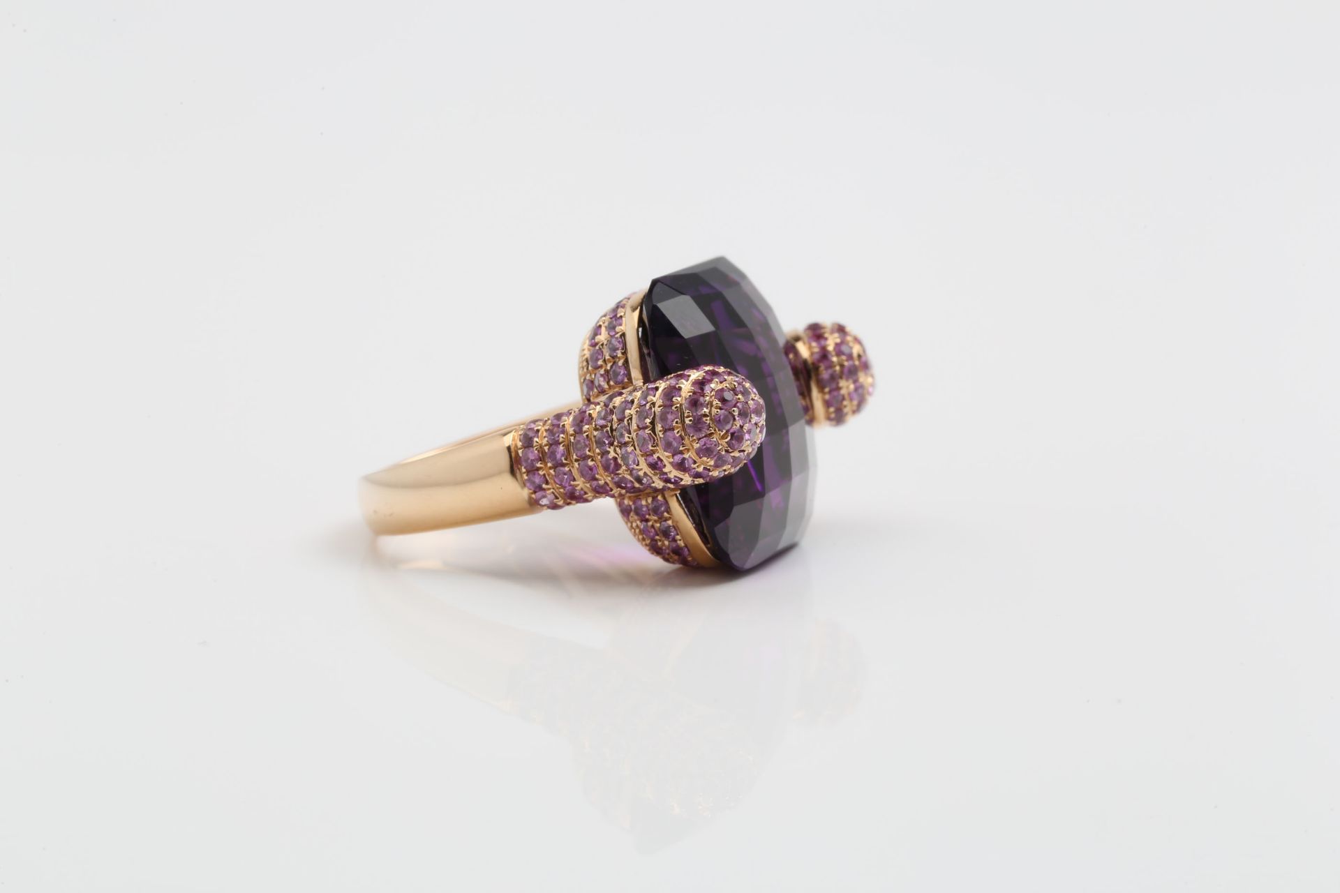 AMETHYST - PINK SAPPHIRE - RING - Image 4 of 8