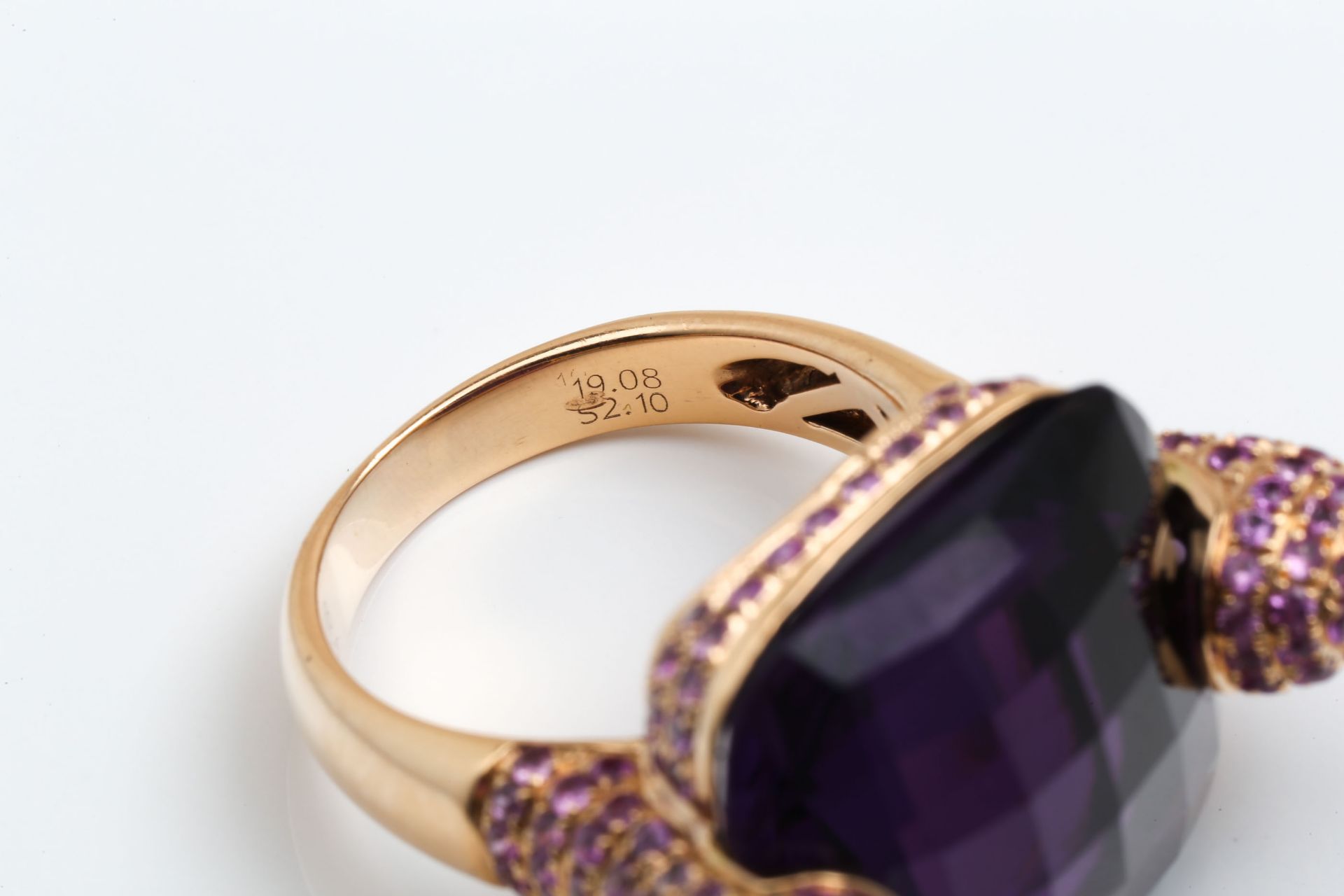 AMETHYST - PINK SAPPHIRE - RING - Image 6 of 8