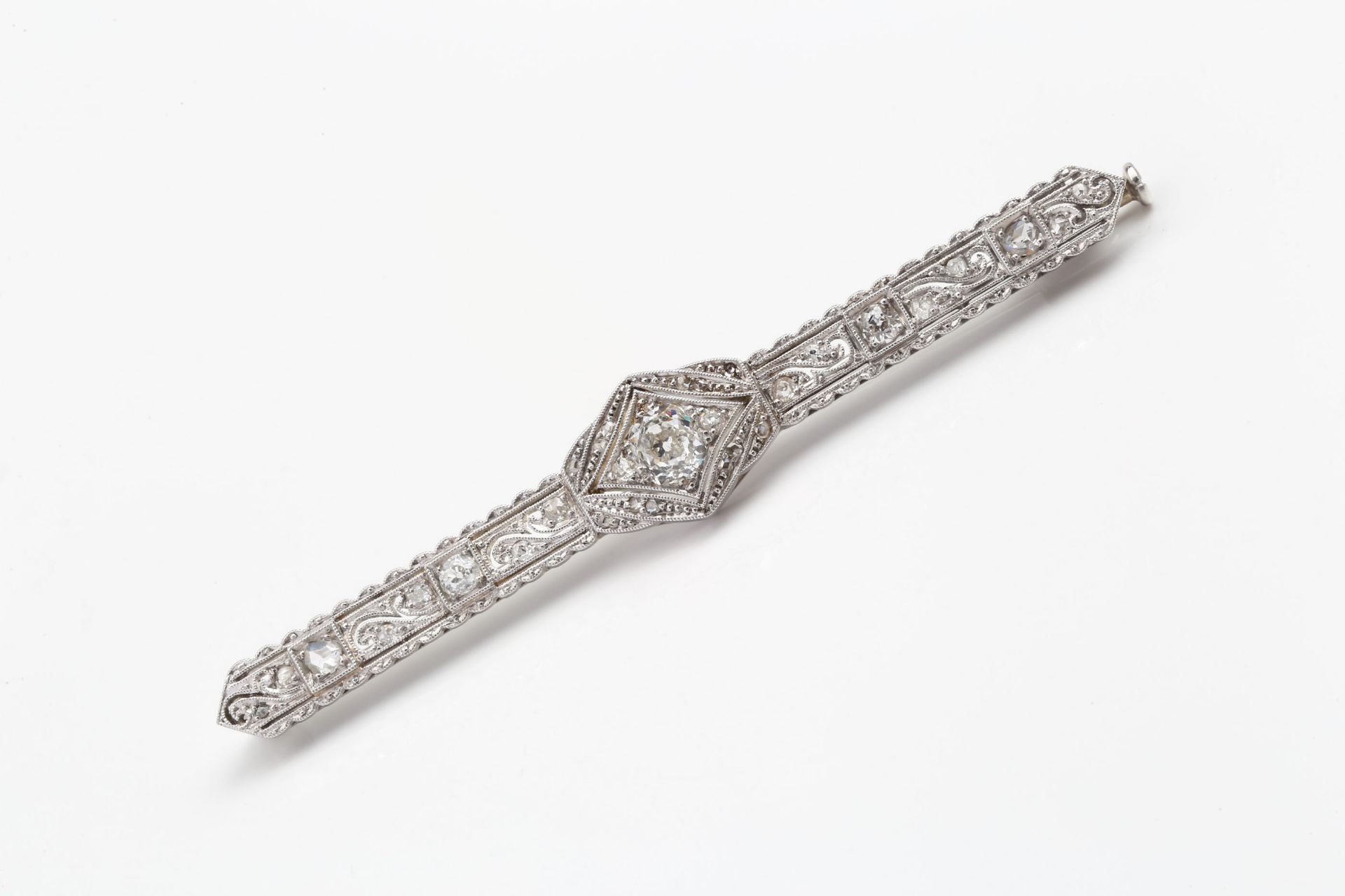 DIAMOND - BROOCH AROUND 1925 - Bild 2 aus 5