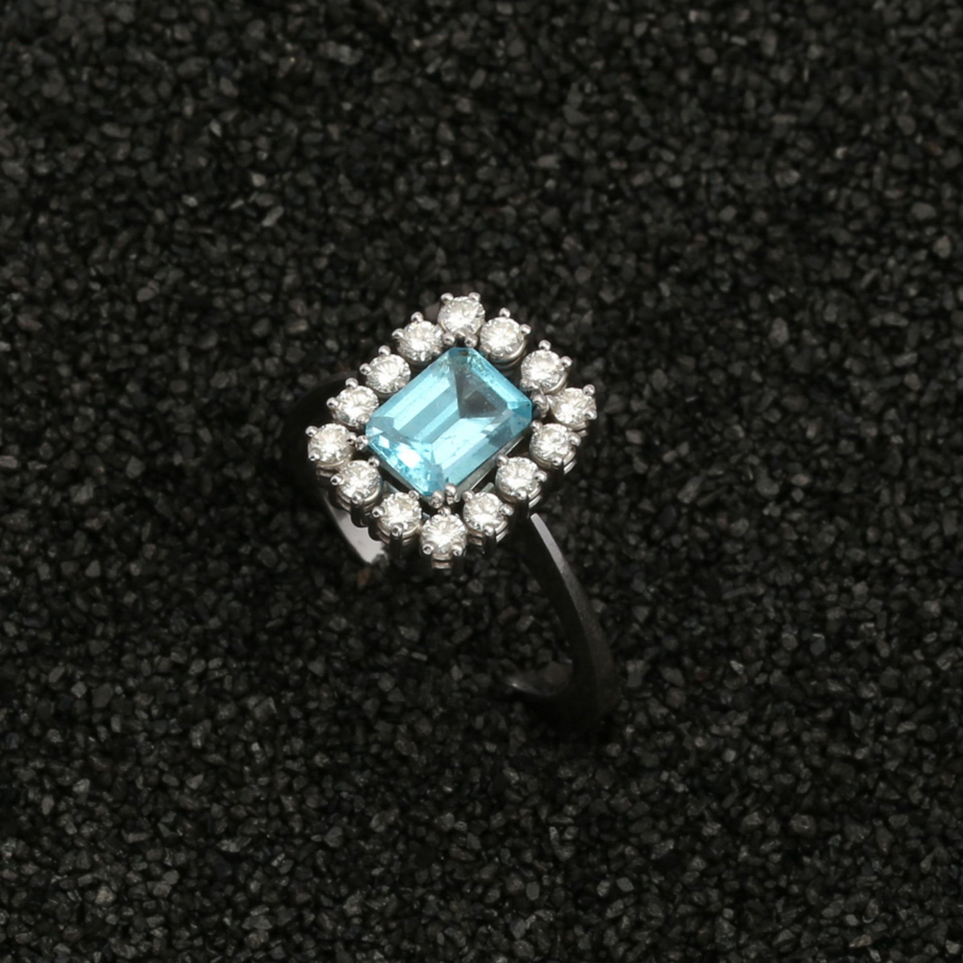 AQUAMARINE - DIAMOND - RING - Bild 9 aus 10