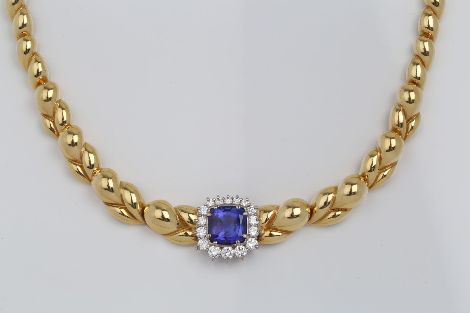 TANZANITE - DIAMOND - NECKLACE - Bild 2 aus 7