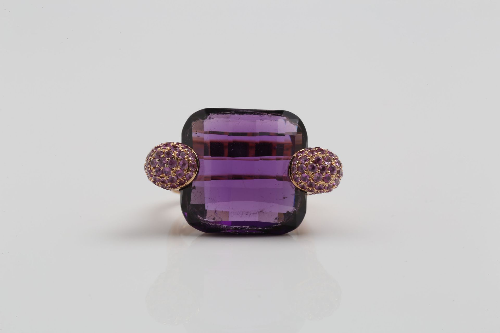 AMETHYST - PINK SAPPHIRE - RING - Image 3 of 8