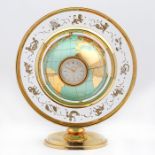 ANGELUS GLOBE CLOCK WITH WEATHER STATION