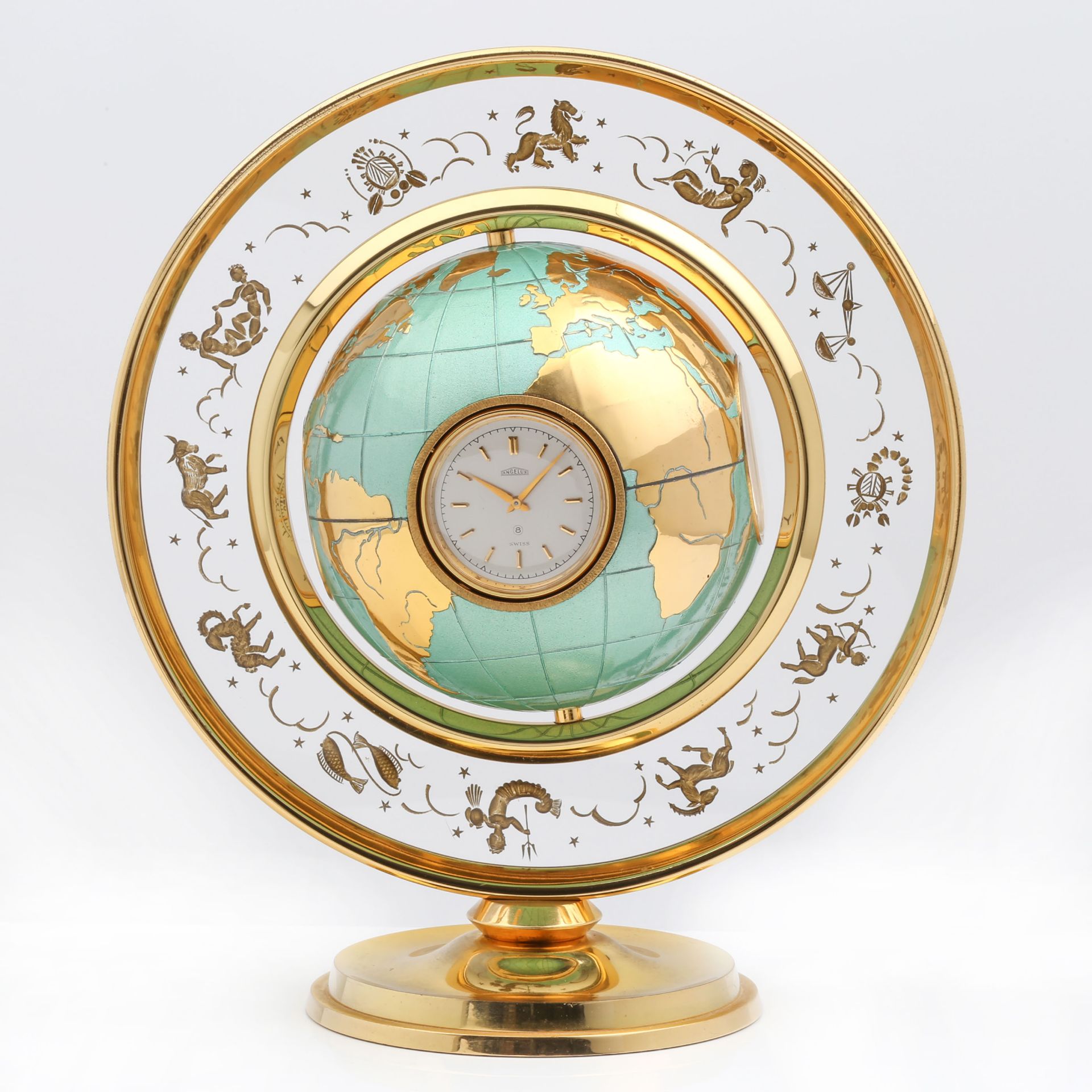 ANGELUS GLOBE CLOCK WITH WEATHER STATION