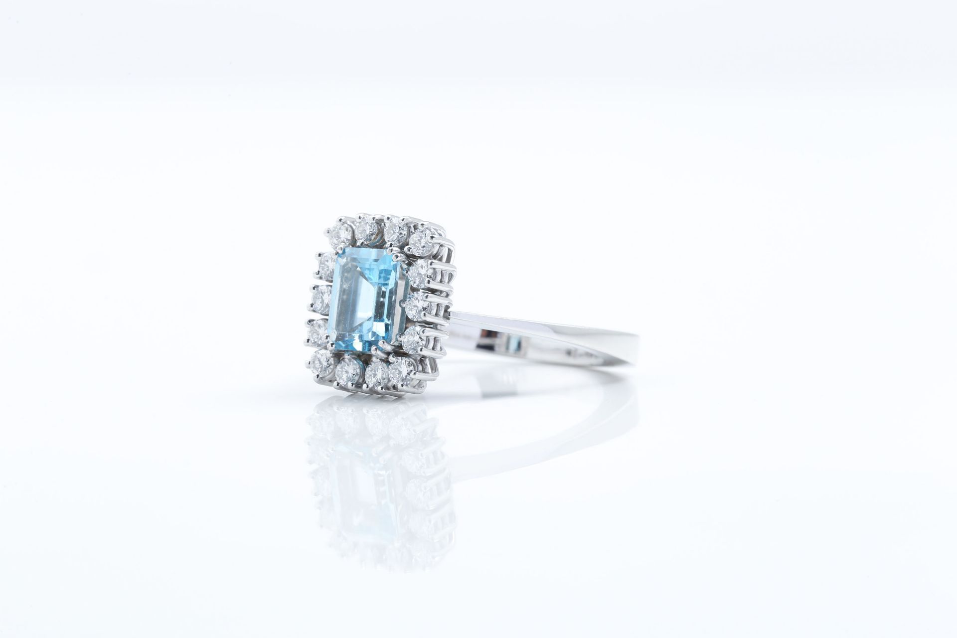 AQUAMARINE - DIAMOND - RING - Bild 2 aus 10