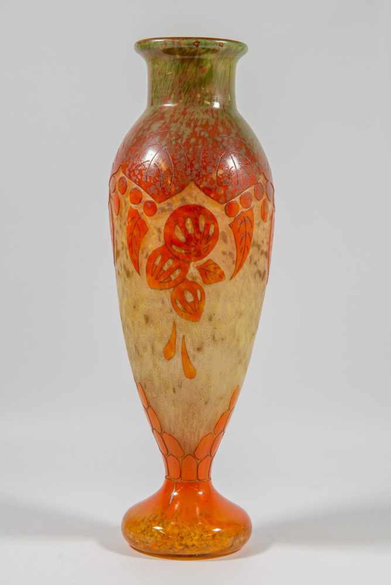 SCHNEIDERSchneider, glass vase, marked on base. Length: 0 cm , Width: 0 cm, Hight: 45 cm, - Bild 3 aus 8