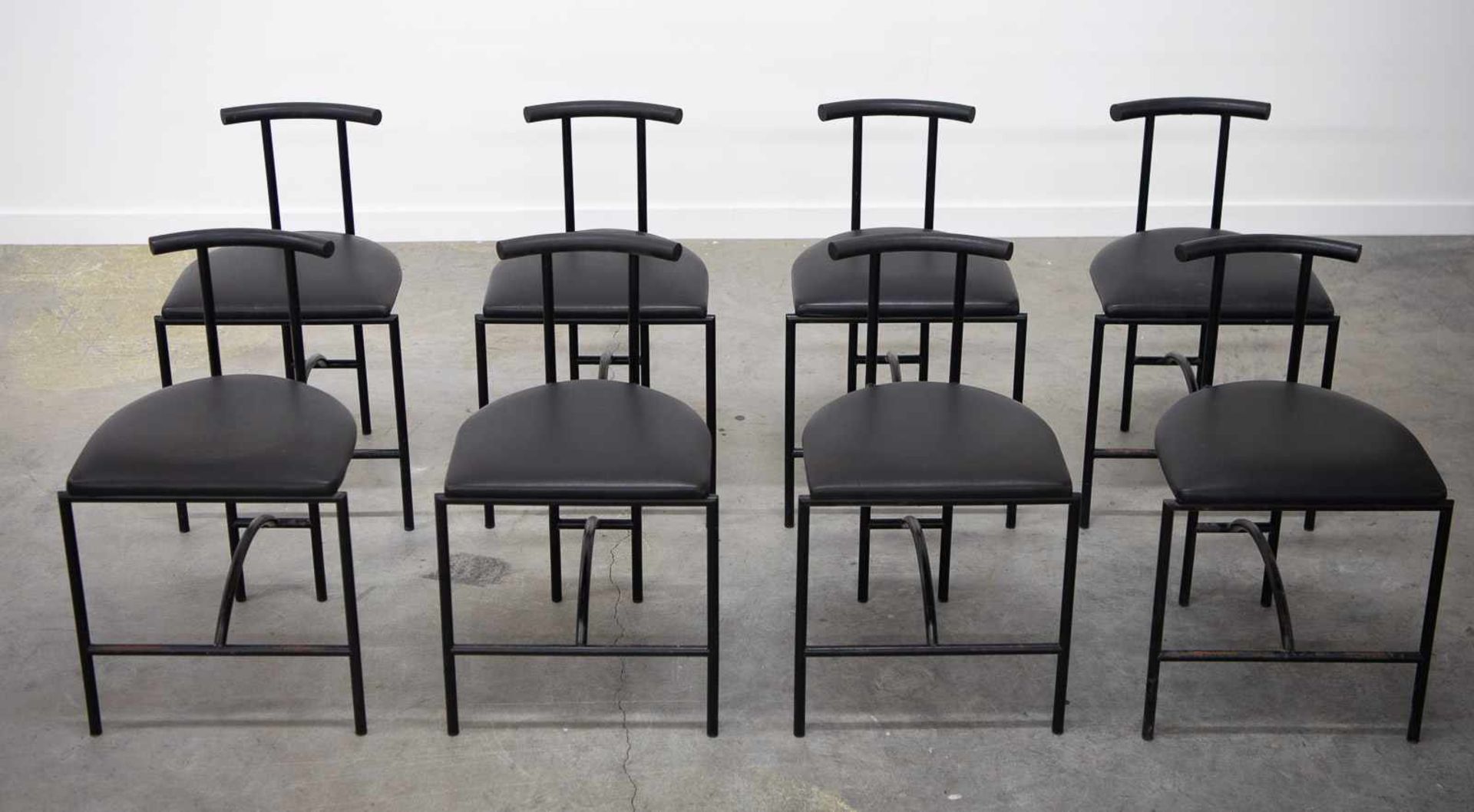 Rodney KINDSMANRodney Kindsman, Set of 8 'Tokyo' chairs, for Bieffeplast, Italy, 1980's. Length: - Bild 3 aus 6