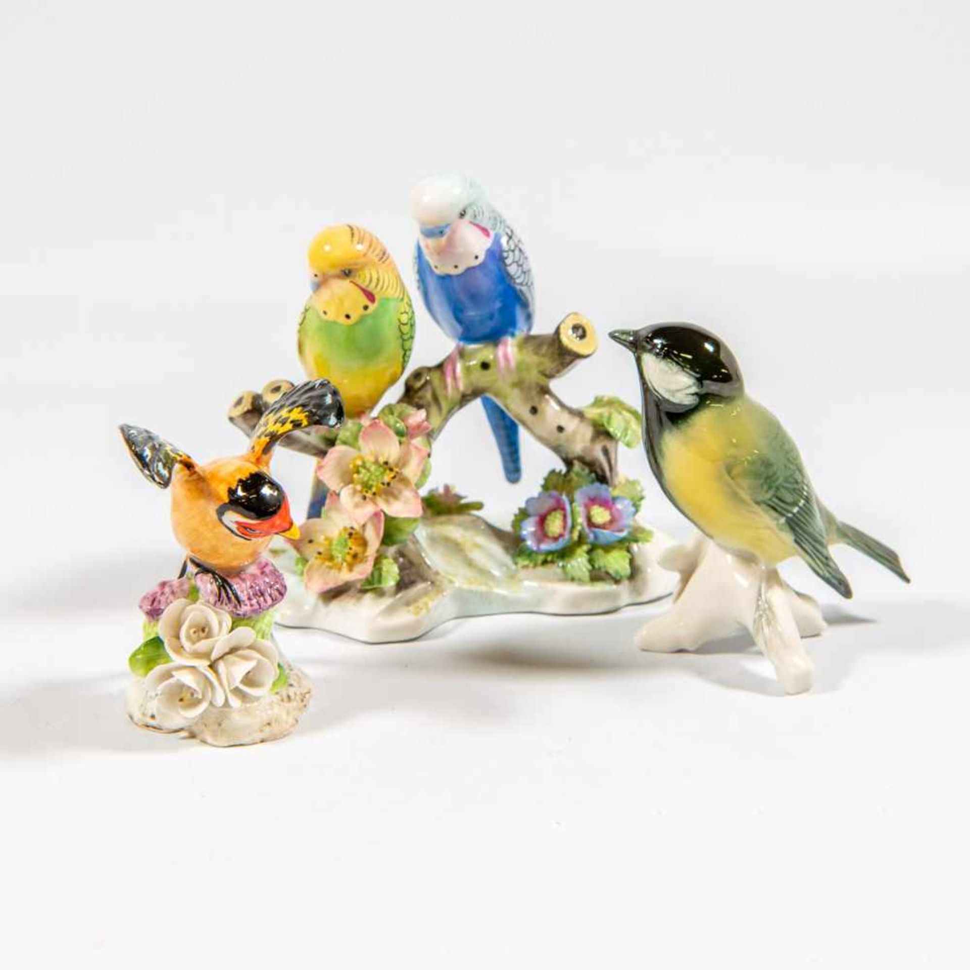 Good collection of Porcelain birds. Marked: "Hitchenreuter, Karl ENS Volksedt, Raybur, Adderly, - Bild 6 aus 12