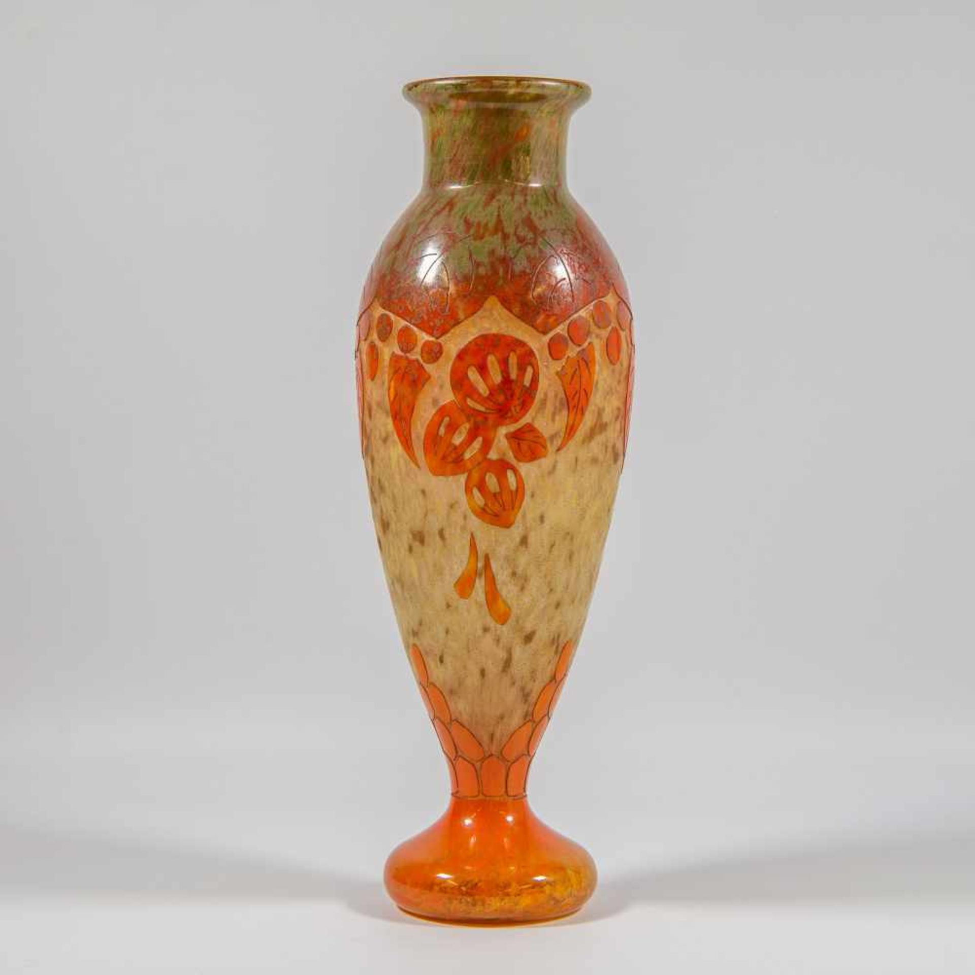 SCHNEIDERSchneider, glass vase, marked on base. Length: 0 cm , Width: 0 cm, Hight: 45 cm,