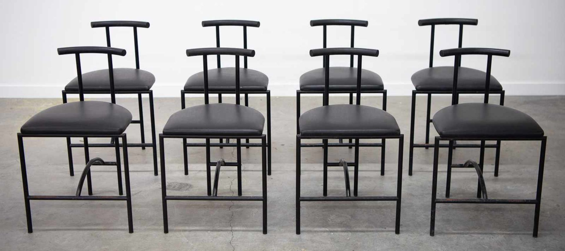Rodney KINDSMANRodney Kindsman, Set of 8 'Tokyo' chairs, for Bieffeplast, Italy, 1980's. Length: - Bild 2 aus 6