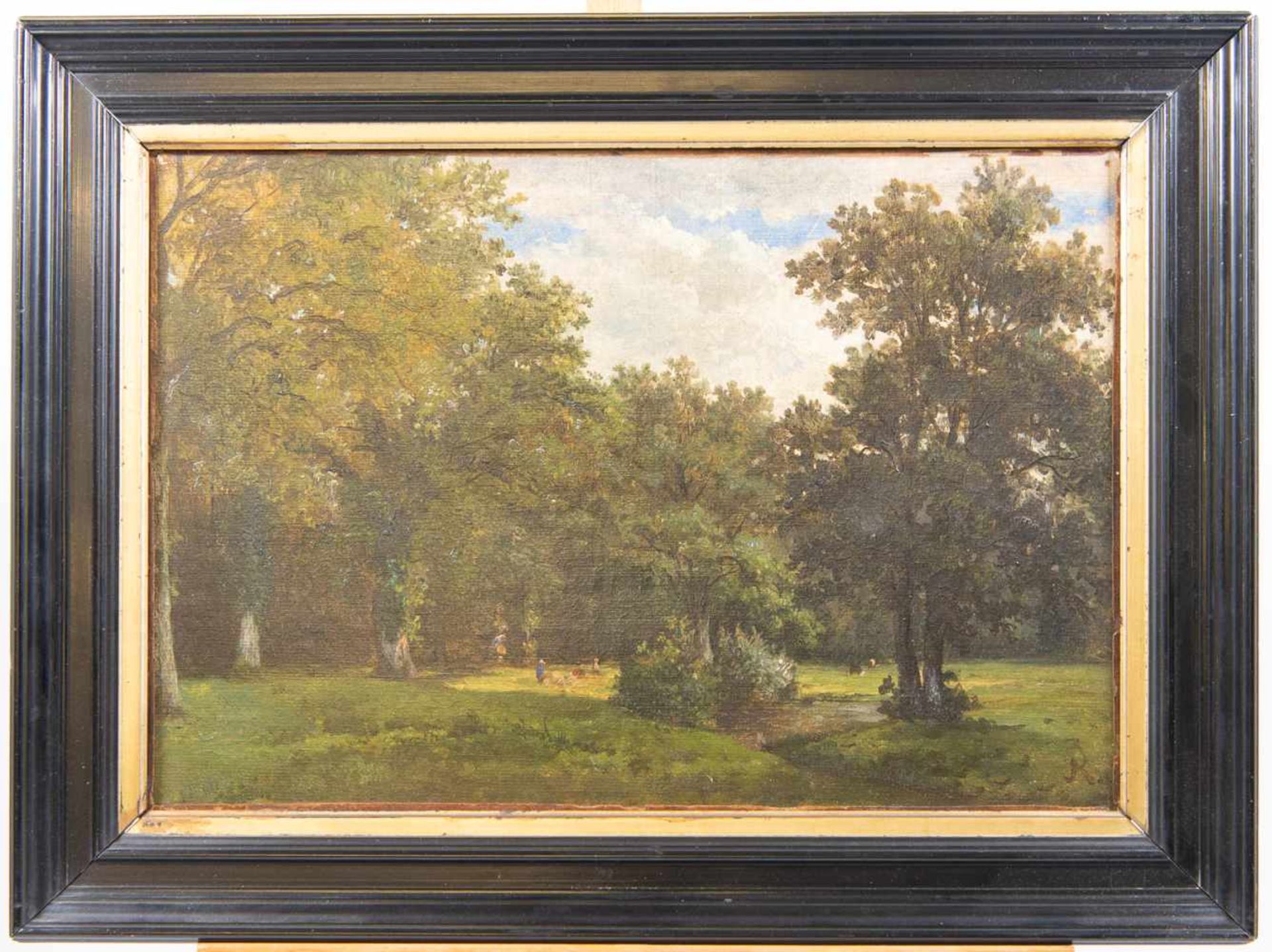 Louis ROBBE (1806-1887)Louis ROBBE (1806-1887). 'Forest'. Signed in lower right corner the letter R. - Bild 2 aus 6