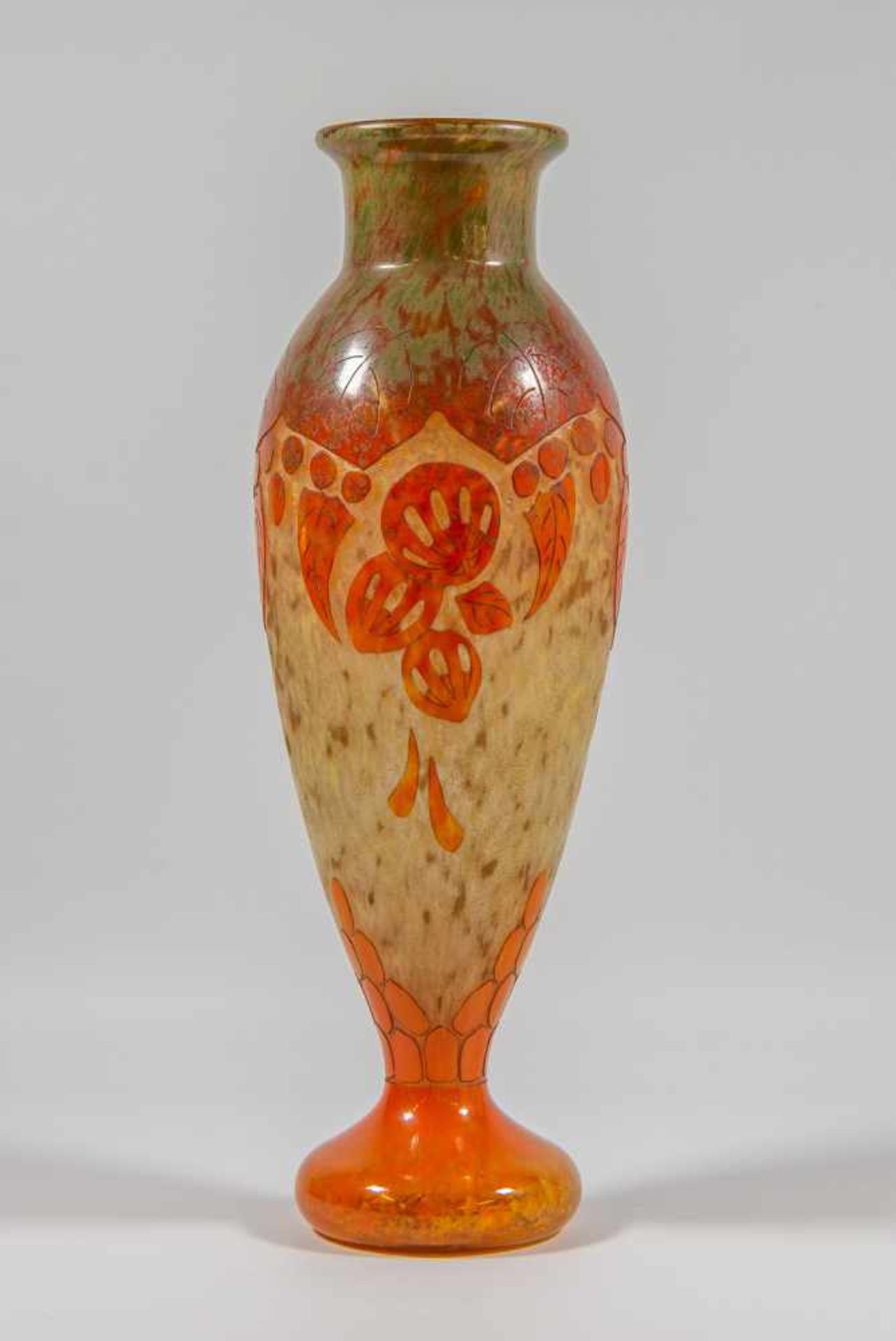 SCHNEIDERSchneider, glass vase, marked on base. Length: 0 cm , Width: 0 cm, Hight: 45 cm, - Bild 2 aus 8