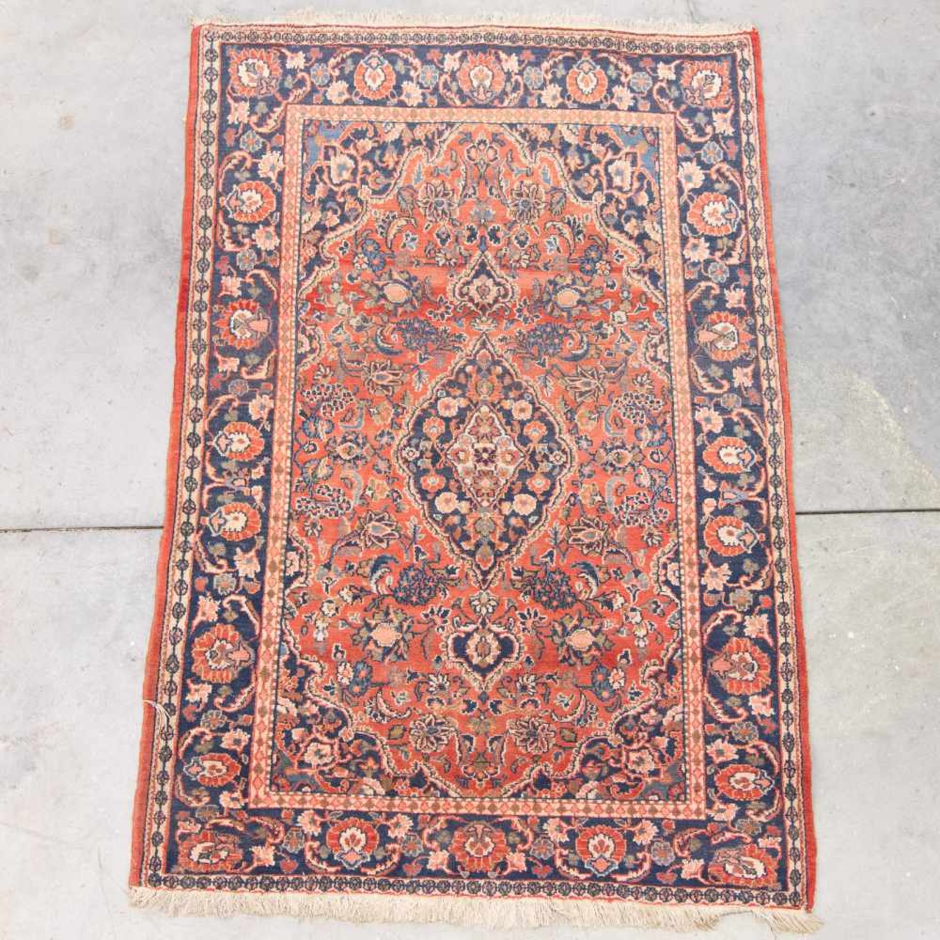 Hand-woven Carpet Length: 135 cm , Width: 147 cm, Hight: 0 cm, Diameter: 0 cm - Bild 2 aus 4