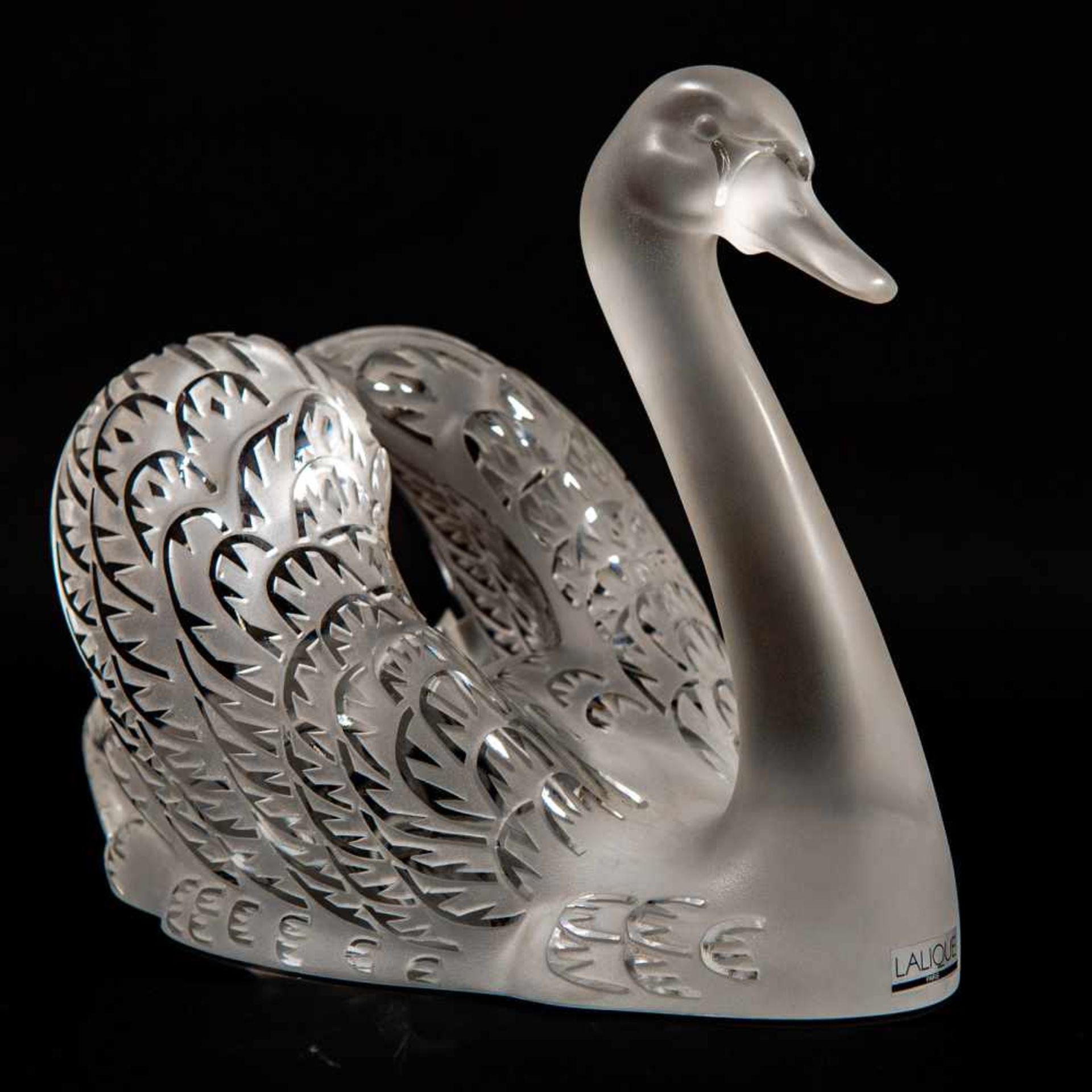 Crystal Swan, Lalique, France Length: 30 cm , Width: 20 cm, Hight: 24 cm, Diameter: 0 cm - Bild 8 aus 14