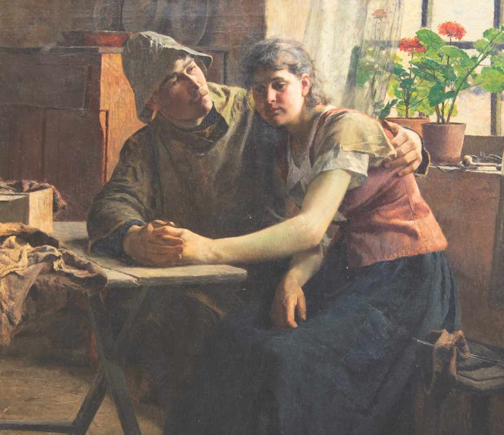 Aloïs BOUDRY (1851-1938)Aloïs BOUDRY (1851-1938), 'goodbye', Oil/canvas Length: 0 cm , Width: 170 - Bild 3 aus 5