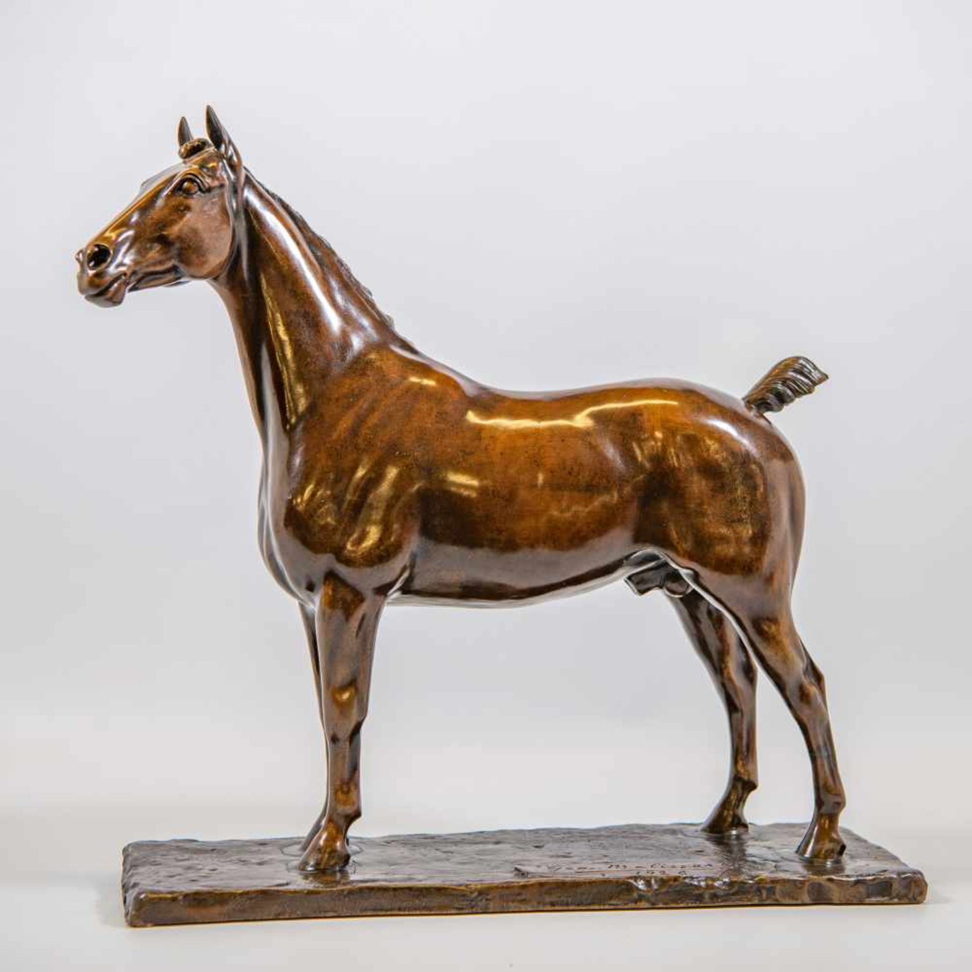 Georges MALISSARD (1877-1942)Georges MALISSARD (1877-1942), Bronze statue of a horse Length: 45 cm ,