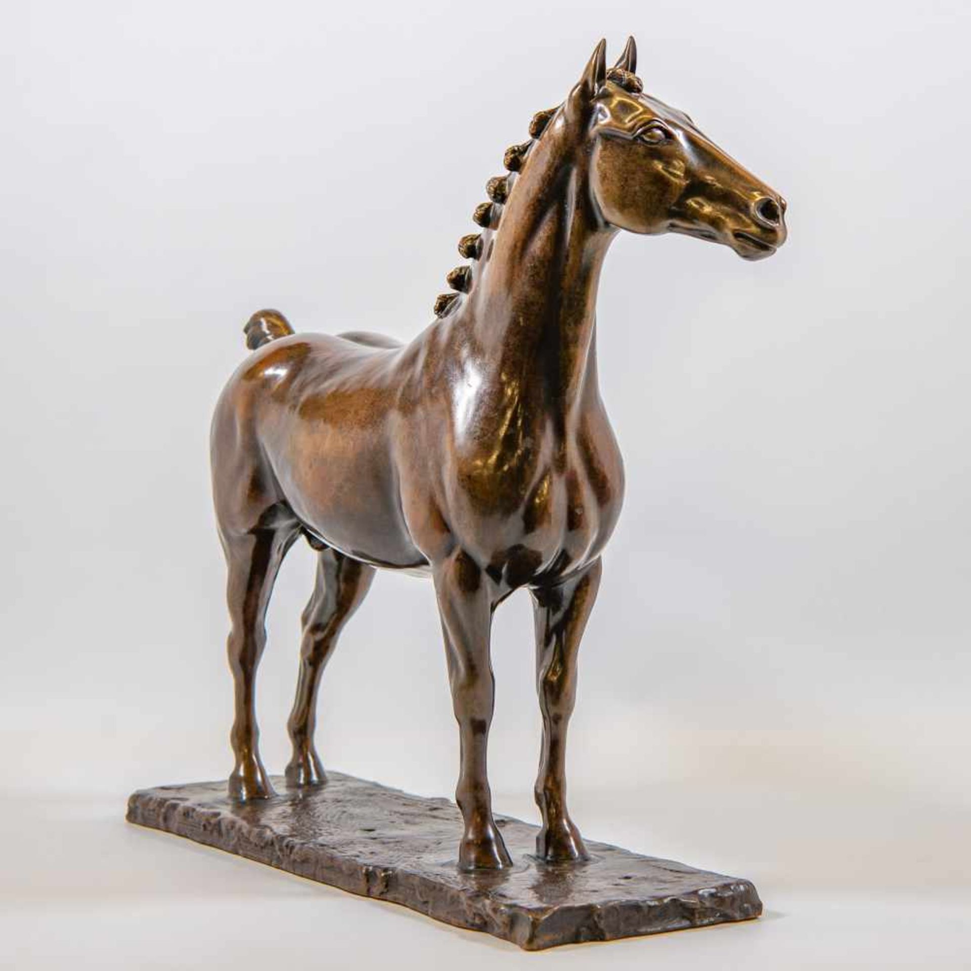 Georges MALISSARD (1877-1942)Georges MALISSARD (1877-1942), Bronze statue of a horse Length: 45 cm , - Image 4 of 8