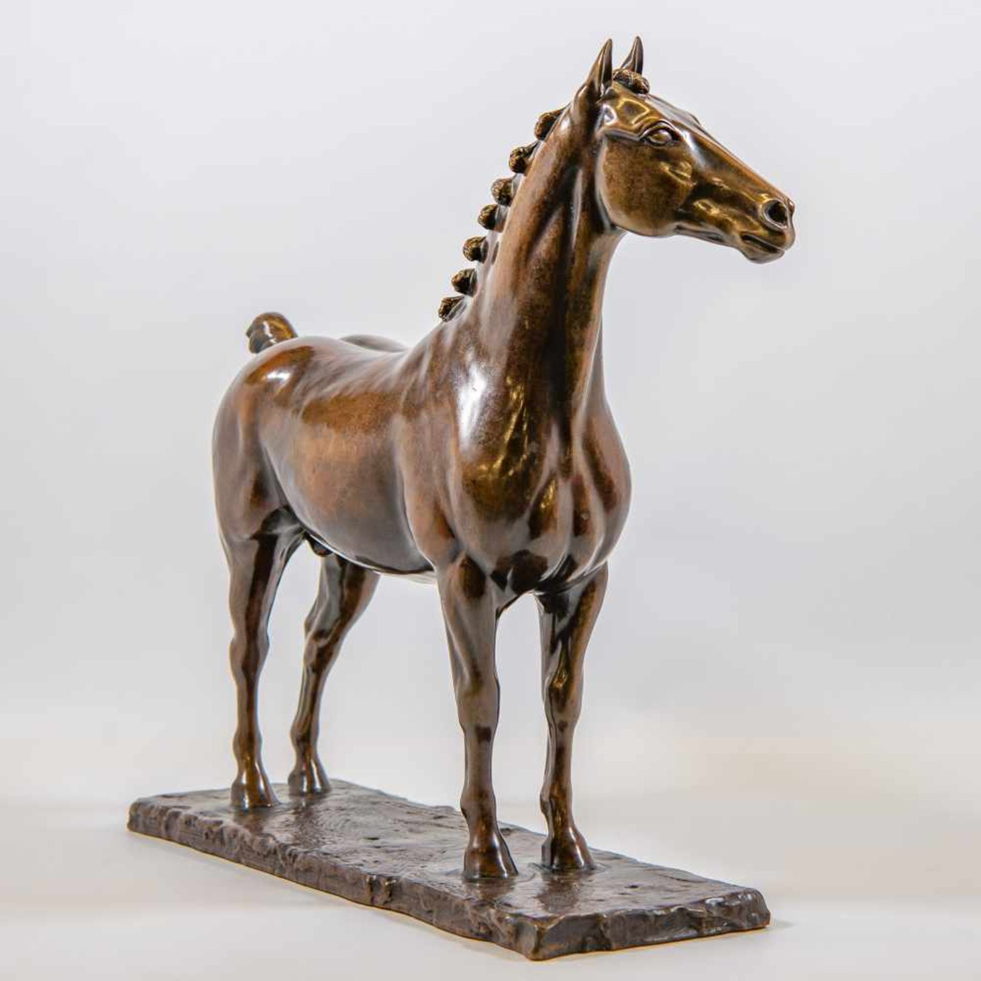 Georges MALISSARD (1877-1942)Georges MALISSARD (1877-1942), Bronze statue of a horse Length: 45 cm , - Bild 4 aus 8