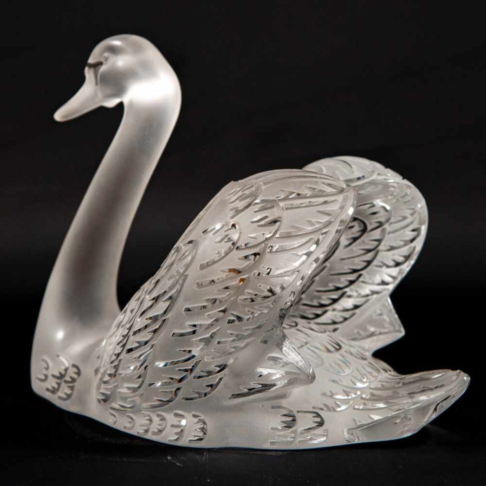 Crystal Swan, Lalique, France Length: 30 cm , Width: 20 cm, Hight: 24 cm, Diameter: 0 cm - Bild 11 aus 14