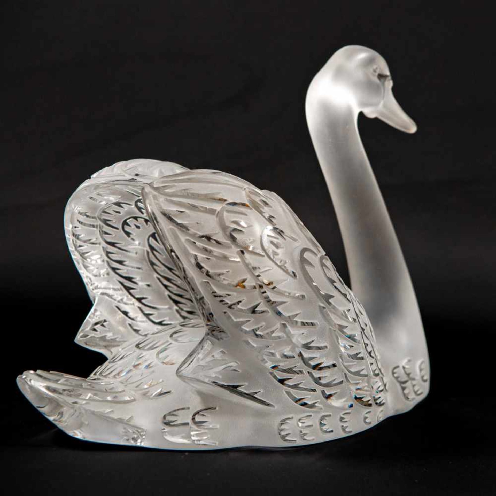 Crystal Swan, Lalique, France Length: 30 cm , Width: 20 cm, Hight: 24 cm, Diameter: 0 cm - Bild 9 aus 14