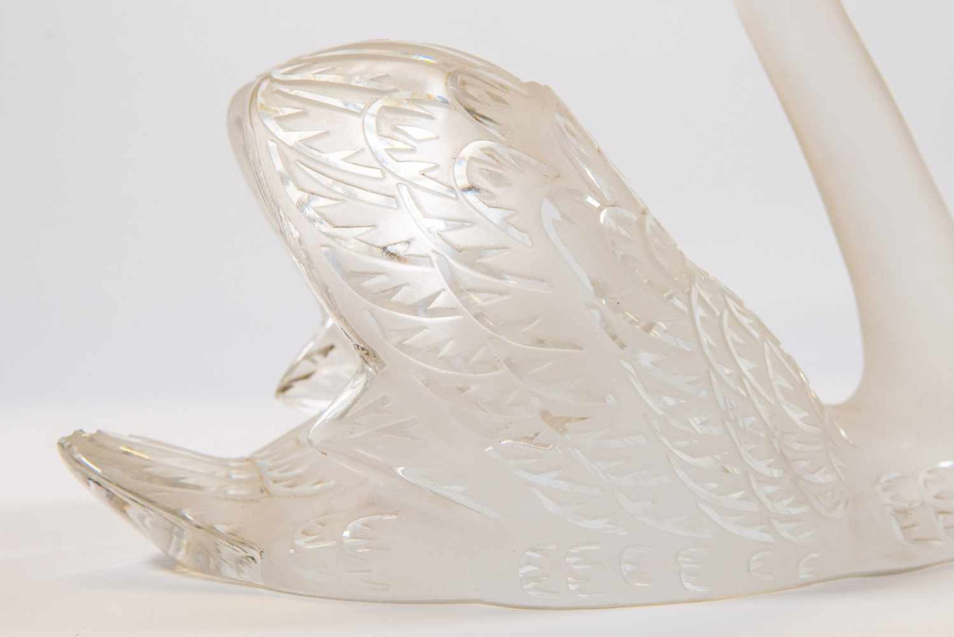 Crystal Swan, Lalique, France Length: 30 cm , Width: 20 cm, Hight: 24 cm, Diameter: 0 cm - Bild 3 aus 14