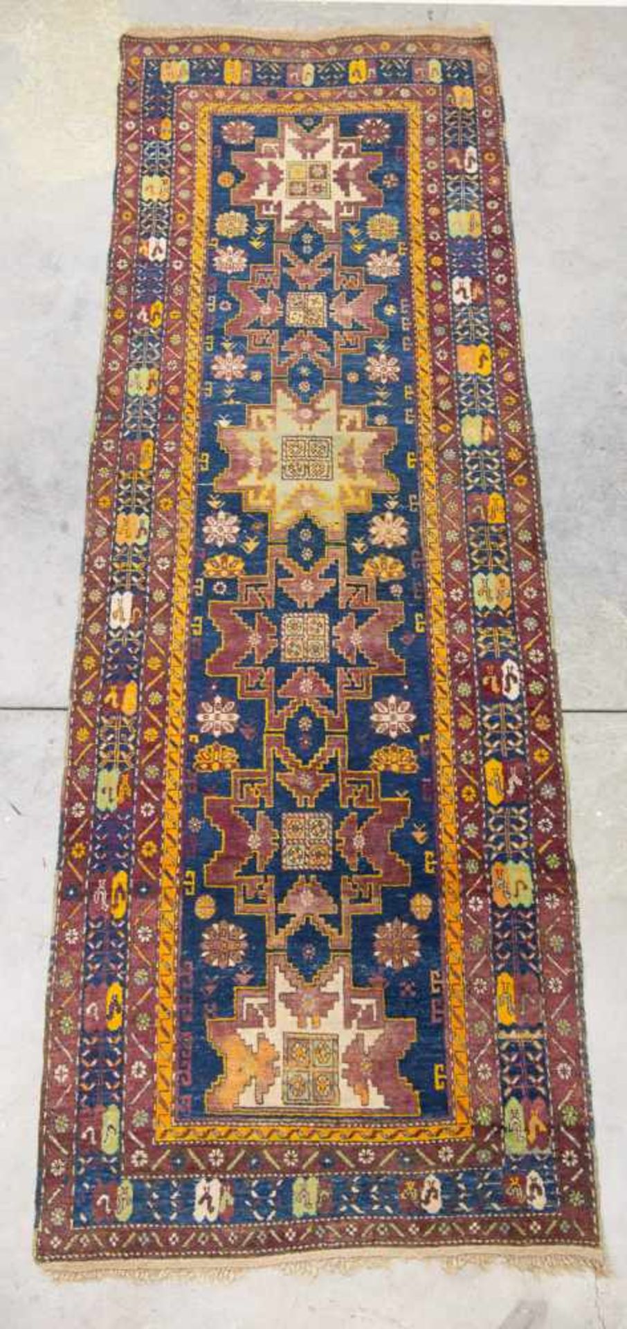 Hand-woven Carpet Length: 120 cm , Width: 350 cm, Hight: 0 cm, Diameter: 0 cm - Bild 2 aus 4