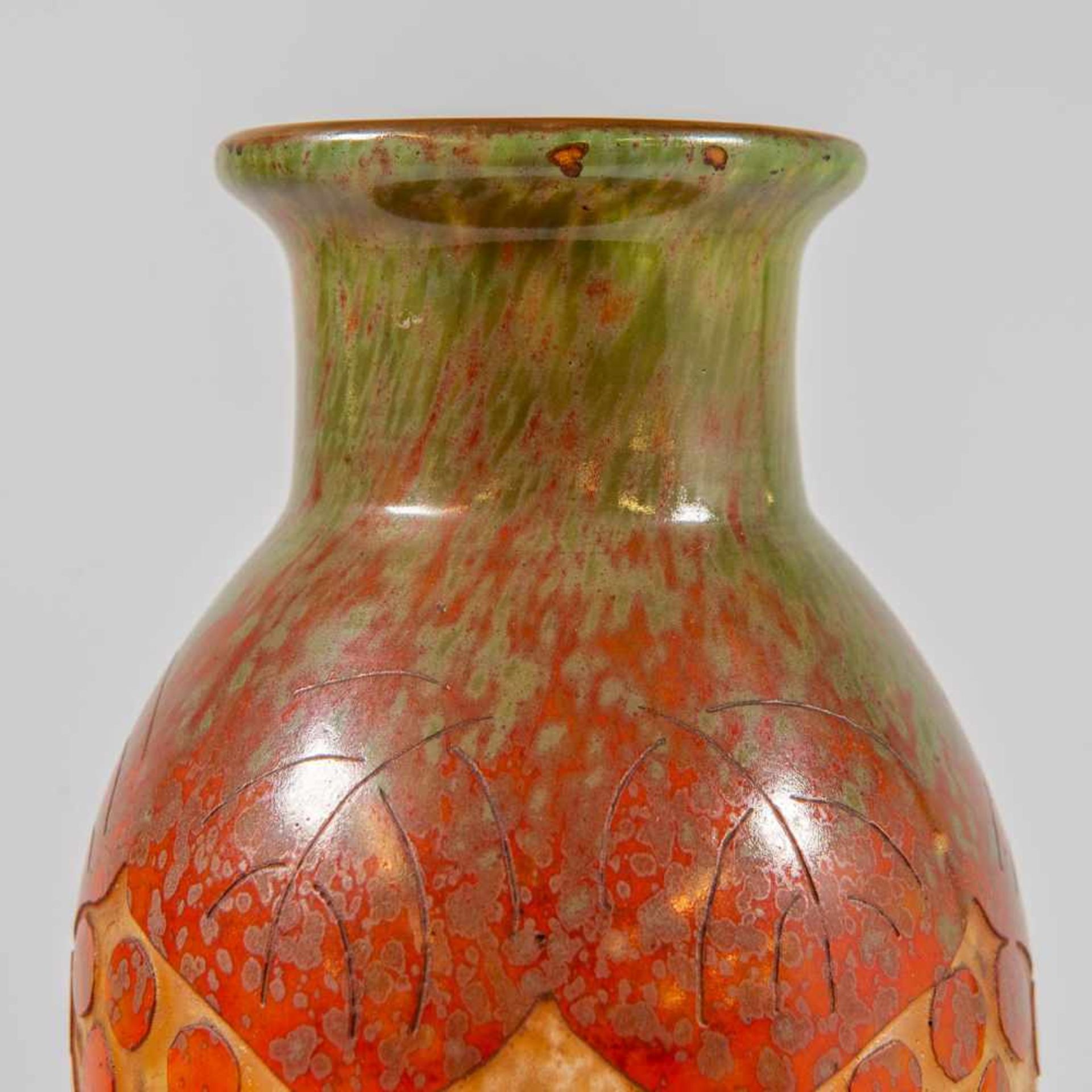 SCHNEIDERSchneider, glass vase, marked on base. Length: 0 cm , Width: 0 cm, Hight: 45 cm, - Bild 5 aus 8