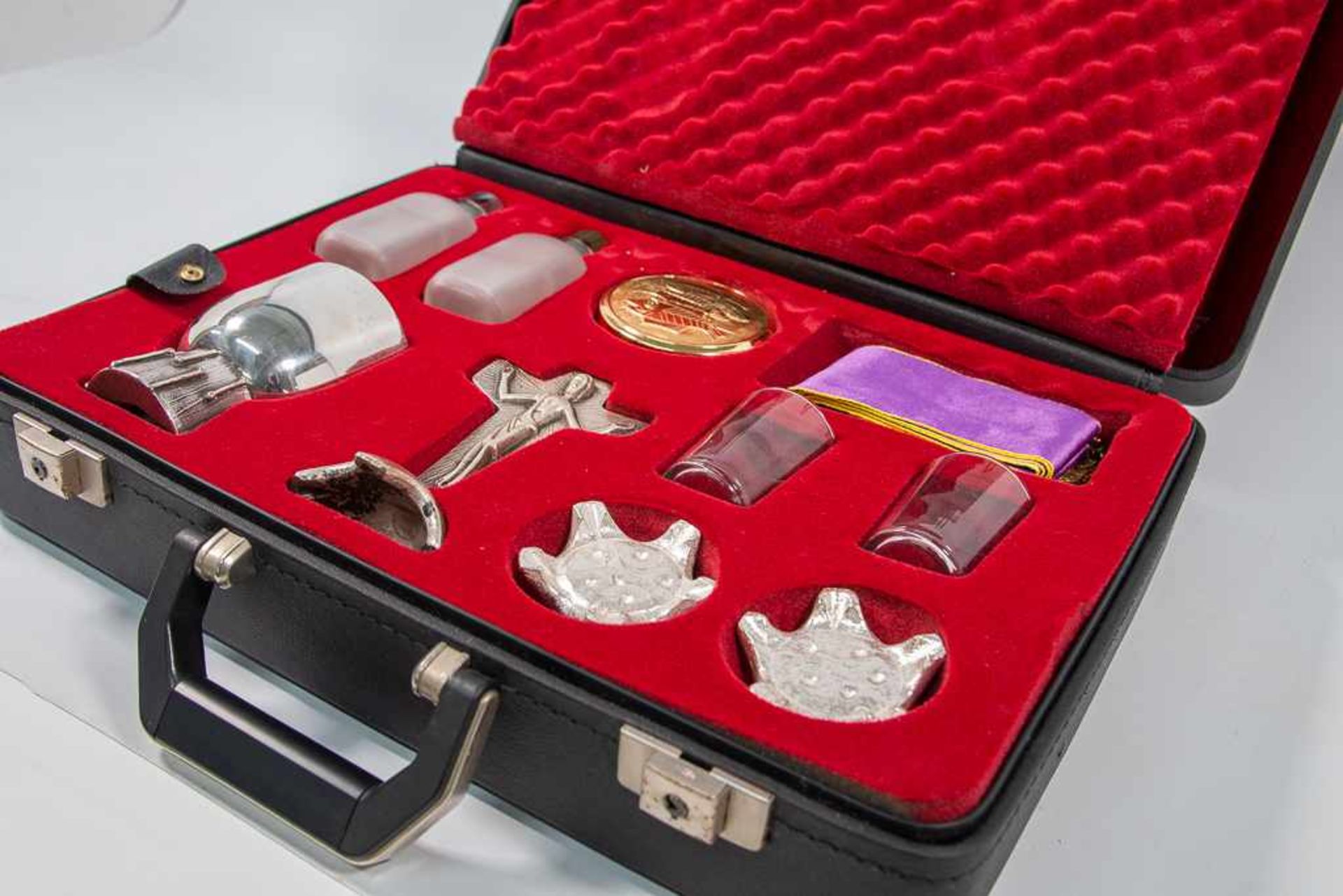 Communion items in suitcase - Image 19 of 23