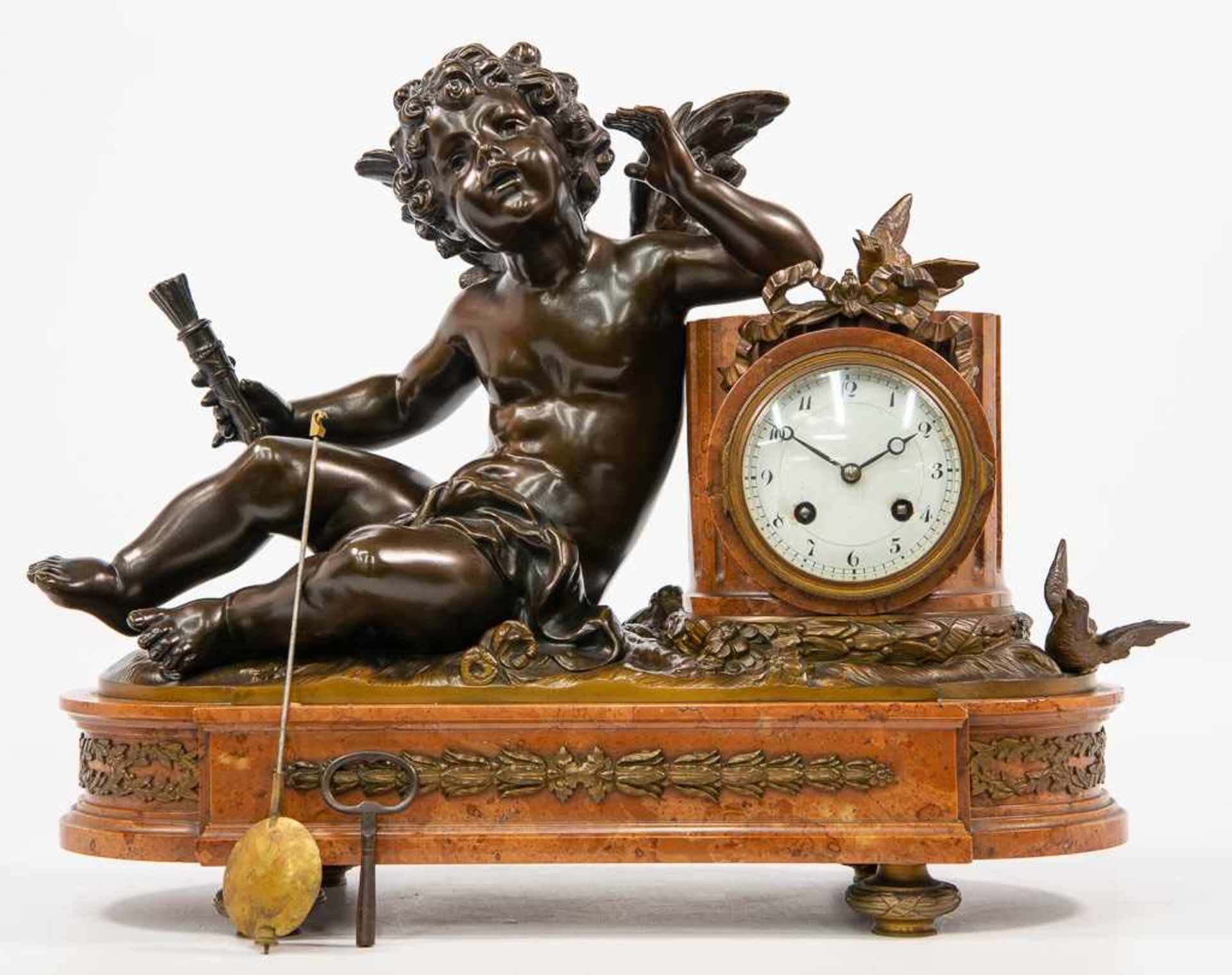 Clock with putto - Image 8 of 14